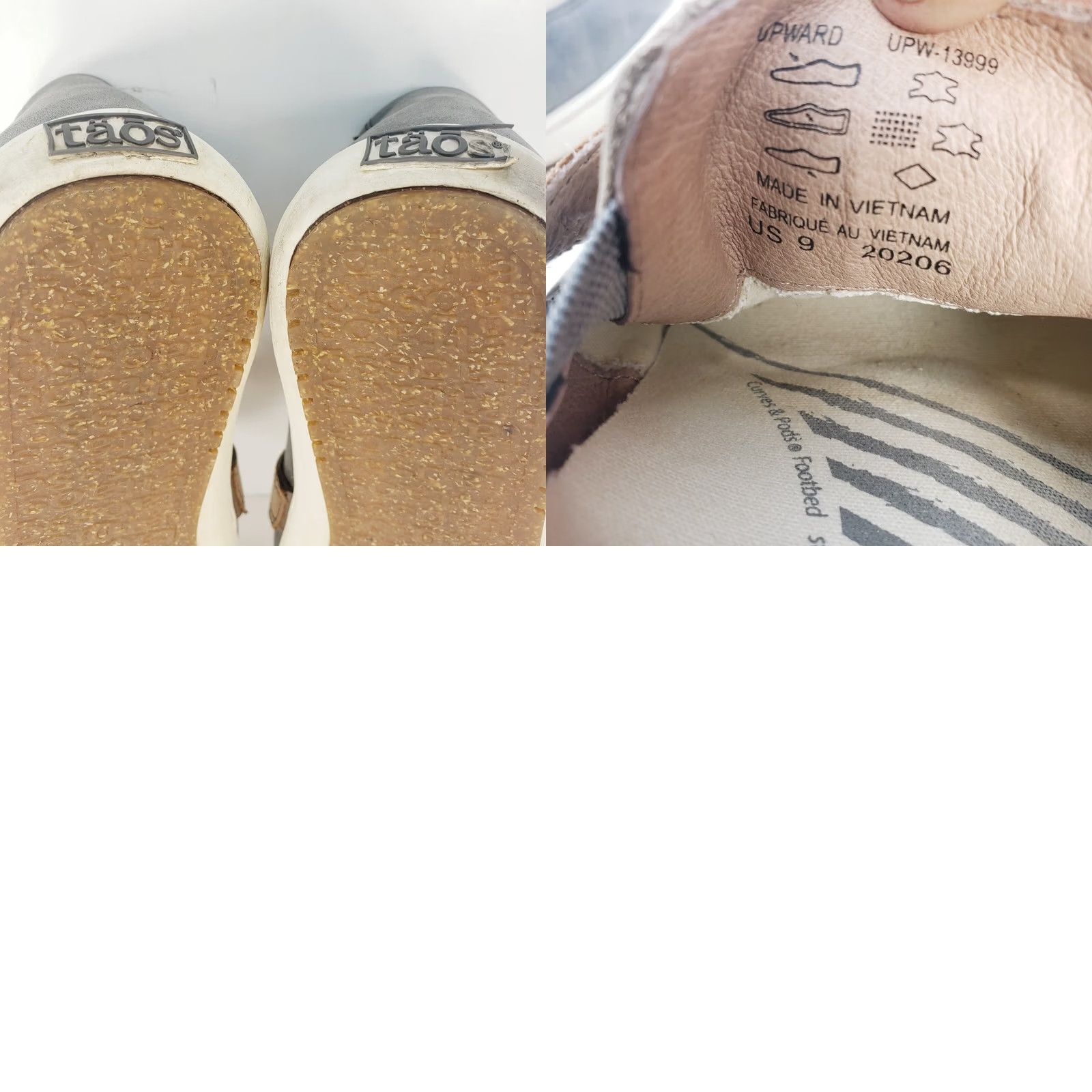 Taos Taos Upward Leather Loafer Women Size 9 Navy Beige Brown Activewear Flat Shoes Size US 9 / IT 39 - 10 Thumbnail