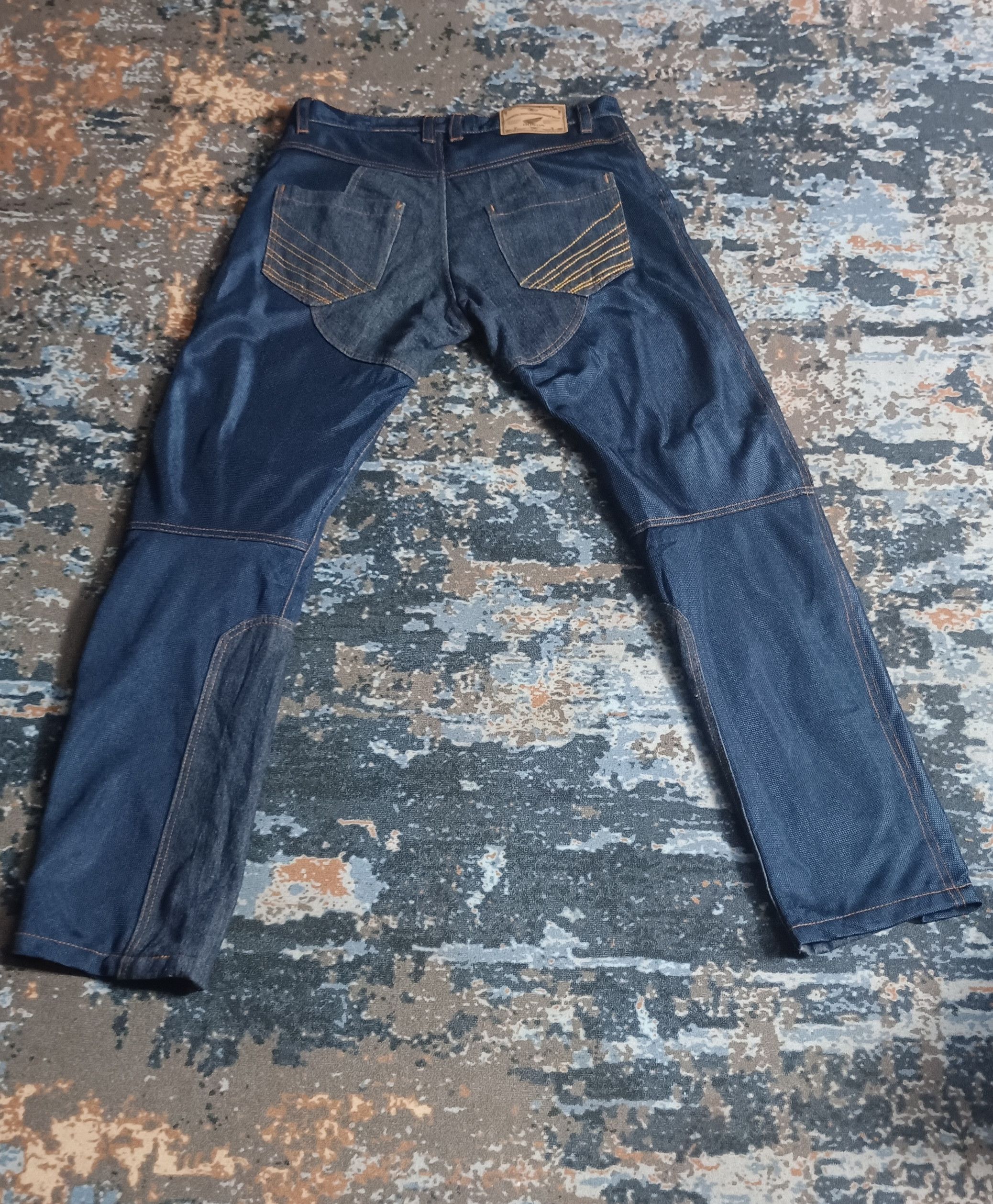 Honda × Japanese Brand × Vintage Honda Mesh Denim Style Pants OSYEX - X23 Size US 32 / EU 48 - 2 Thumbnail