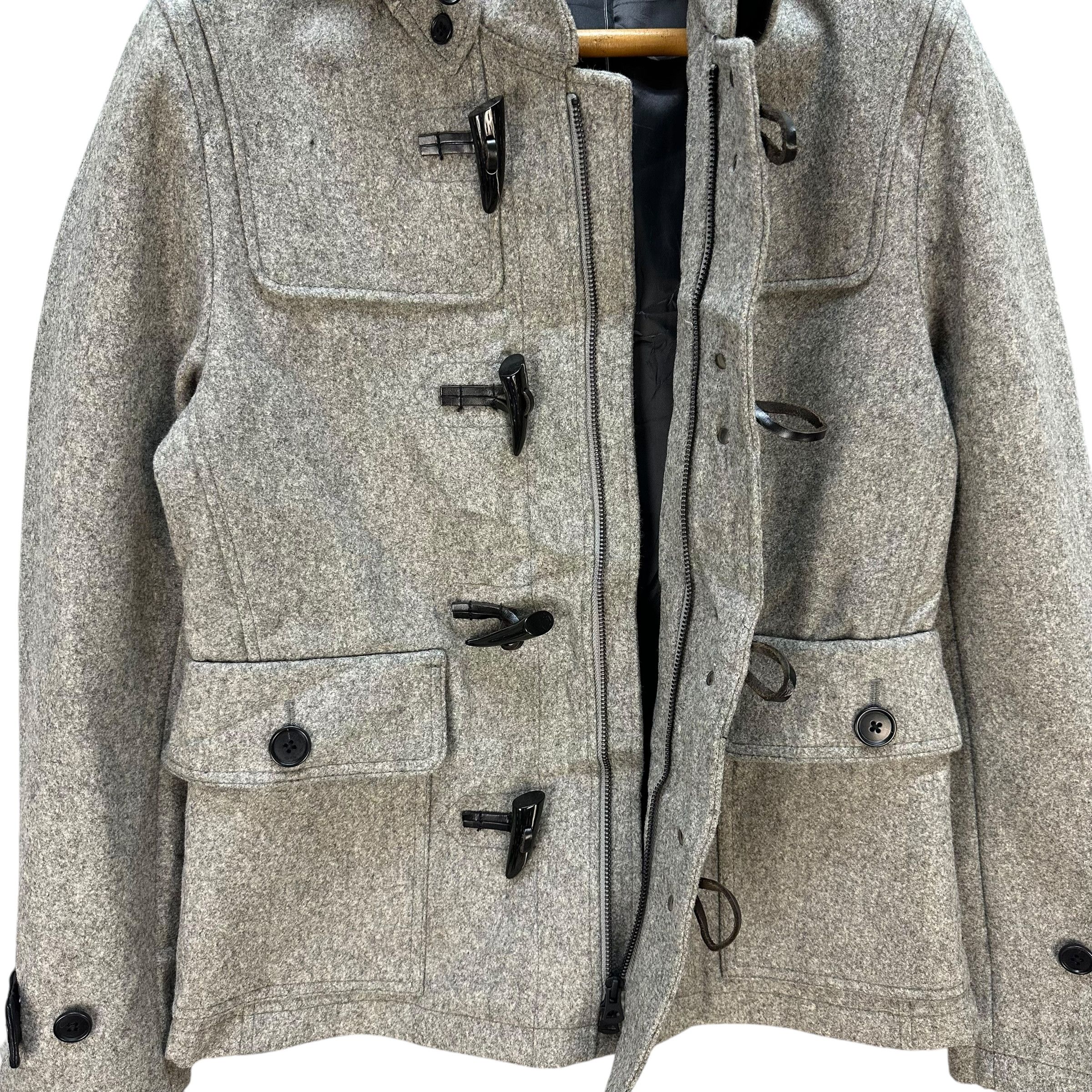 Tete Homme TETE HOMME Wool Blend Short Duffle Coat Jacket #A72-1754 Size US S / EU 44-46 / 1 - 6 Thumbnail