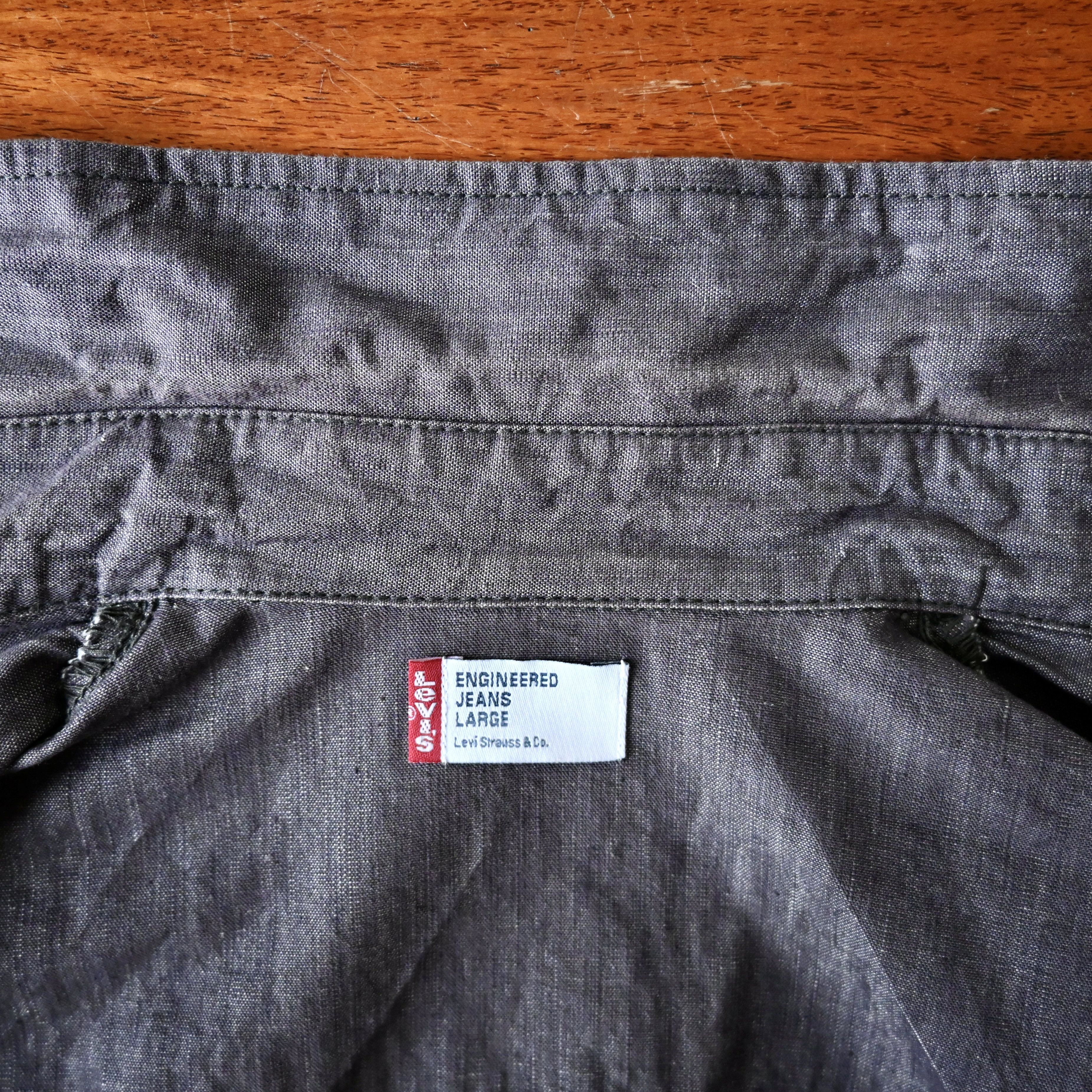 Levi's VTG 2000s Levi's ENGINEERED JEANS cotton linen work shirt Size US L / EU 52-54 / 3 - 16 Thumbnail
