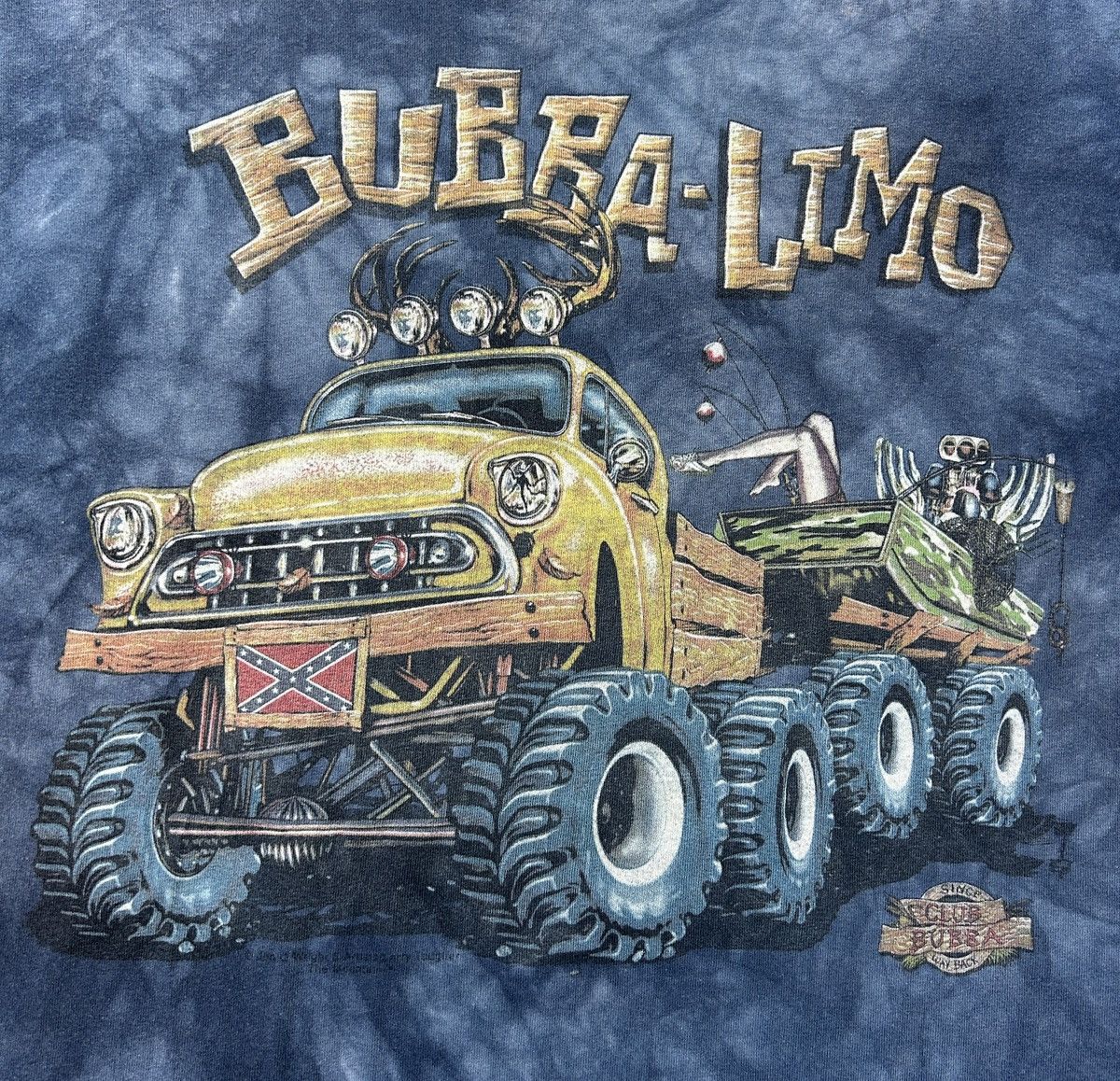 The Mountain × Vintage Vtg The Mountain Made in USA Bubba Limo Blue Shirt Size M Size US M / EU 48-50 / 2 - 4 Thumbnail