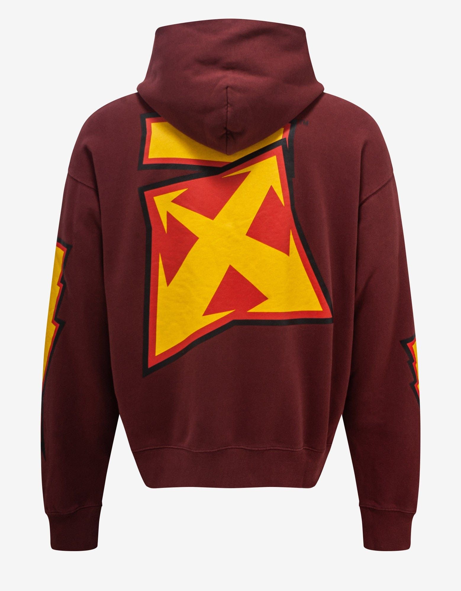 Off-White Burgundy Thunder Stable Skate Hoodie Size US XL / EU 56 / 4 - 2 Thumbnail