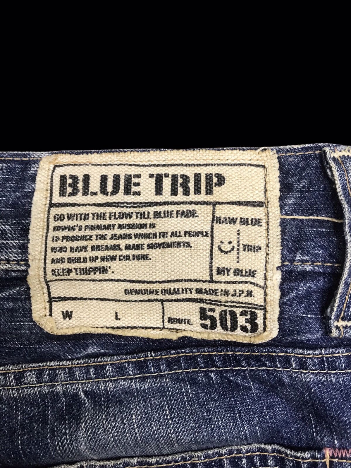 Edwin 💥ARCHIVAL💥EDWIN 503 ARTISANAL FADES REGULAR DENIM F320 Size US 33 - 16 Thumbnail