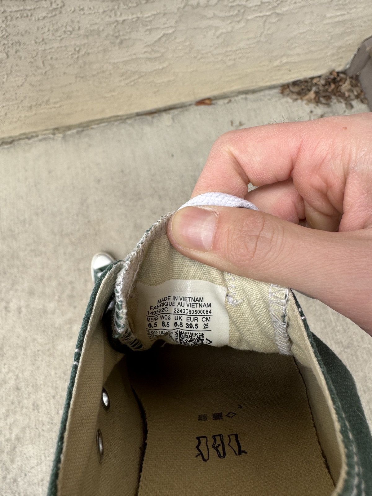Converse FOREST GREEN CONVERSE ALL STAR CHUCK TAYLOR SNEAKERS Size US 6.5 / EU 39-40 - 9 Thumbnail