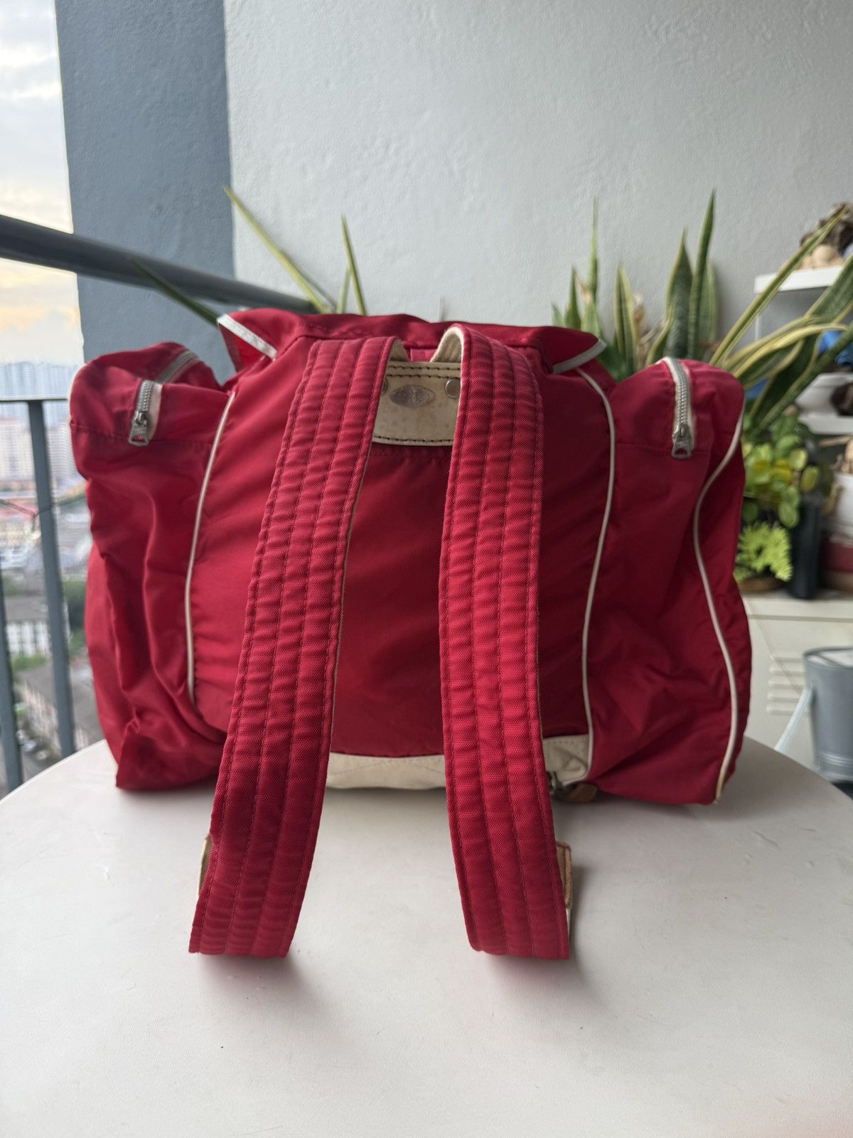 Mizuno RARE ‼️ 1970s Vintage Mizuno Red Nylon Parachute Backpack Size ONE SIZE - 4 Thumbnail