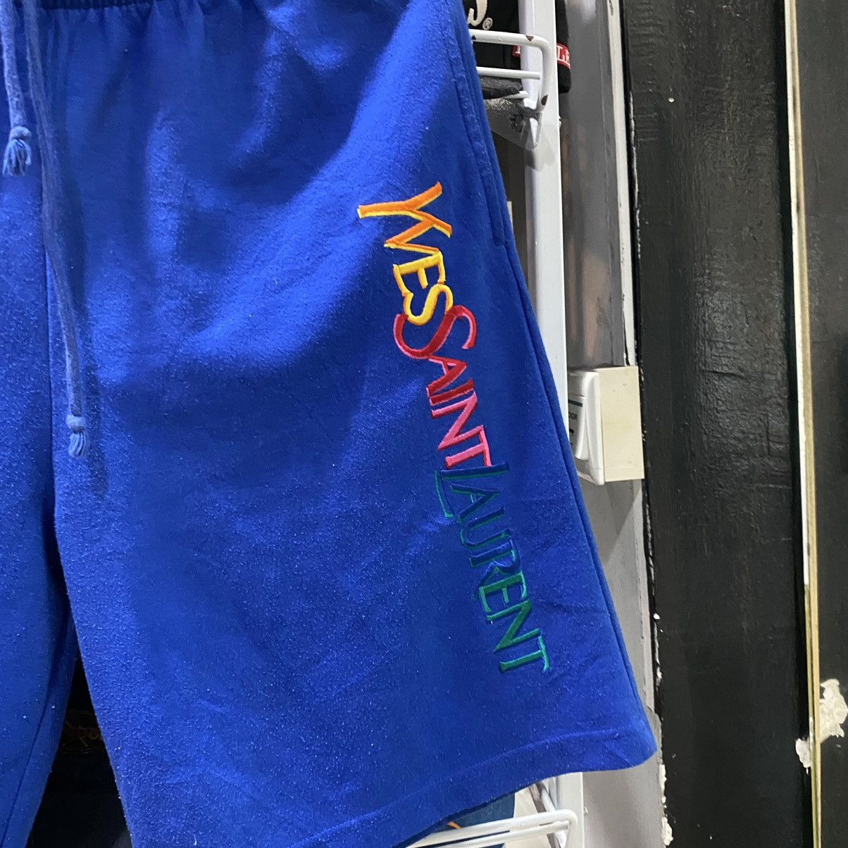 Vintage Vintage Yves Saint Laurent YSL Blue Shortpants Size US 30 / EU 46 - 4 Thumbnail