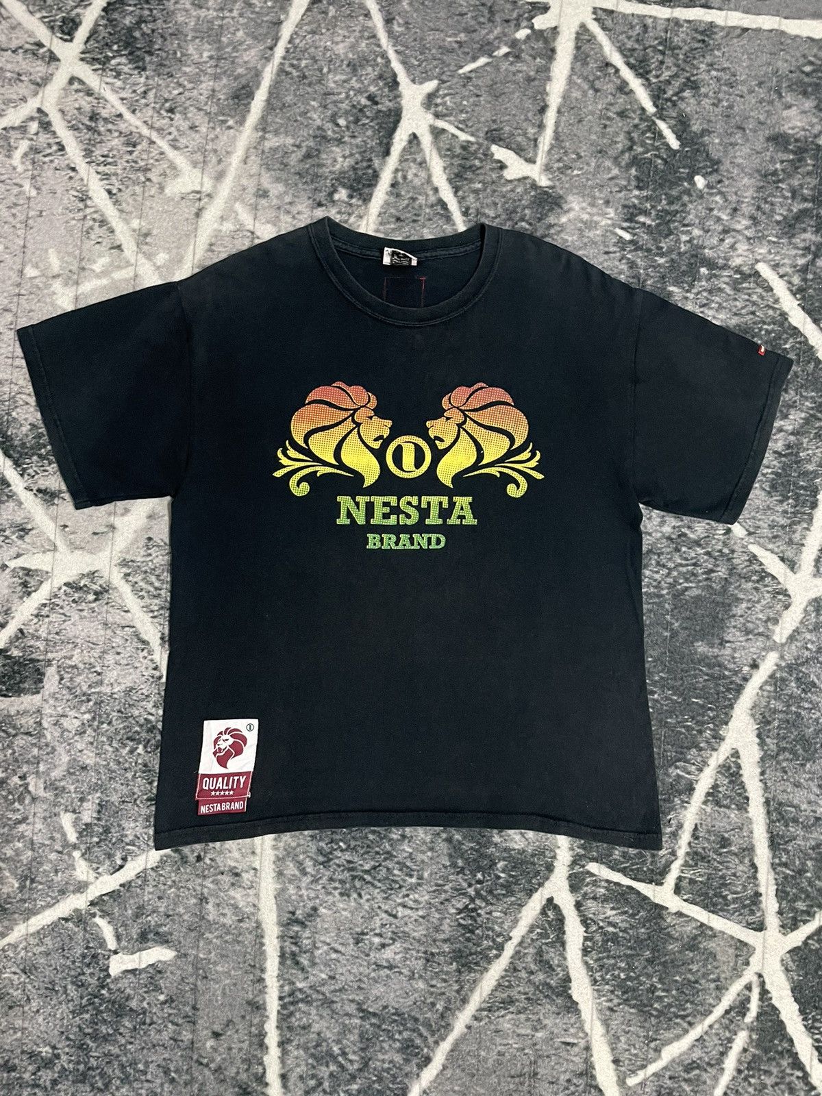 image of Nesta Brand Rasta Tee in Black, Men's (Size Large)