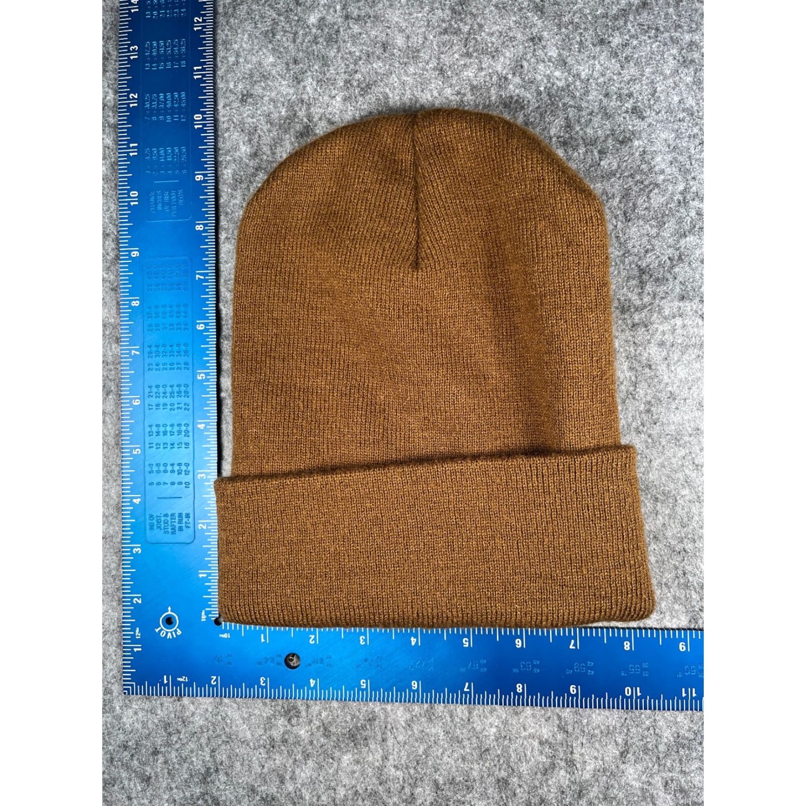 Carhartt Carhartt Beanie Hat One Size Adult Brown Knit 100% Acrylic USA Workwear Winter Summer Spring Fall Mens Size ONE SIZE - 4 Thumbnail
