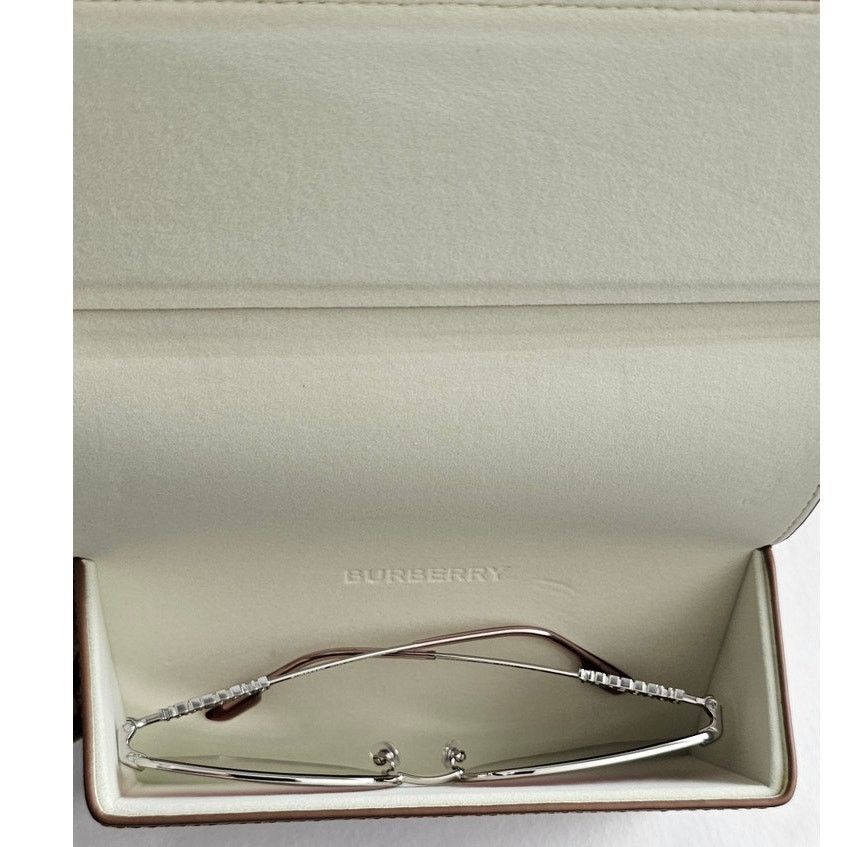 Burberry Burberry BE3143 Alexis Metal Sunglasses in Silver Pink Size ONE SIZE - 10 Thumbnail