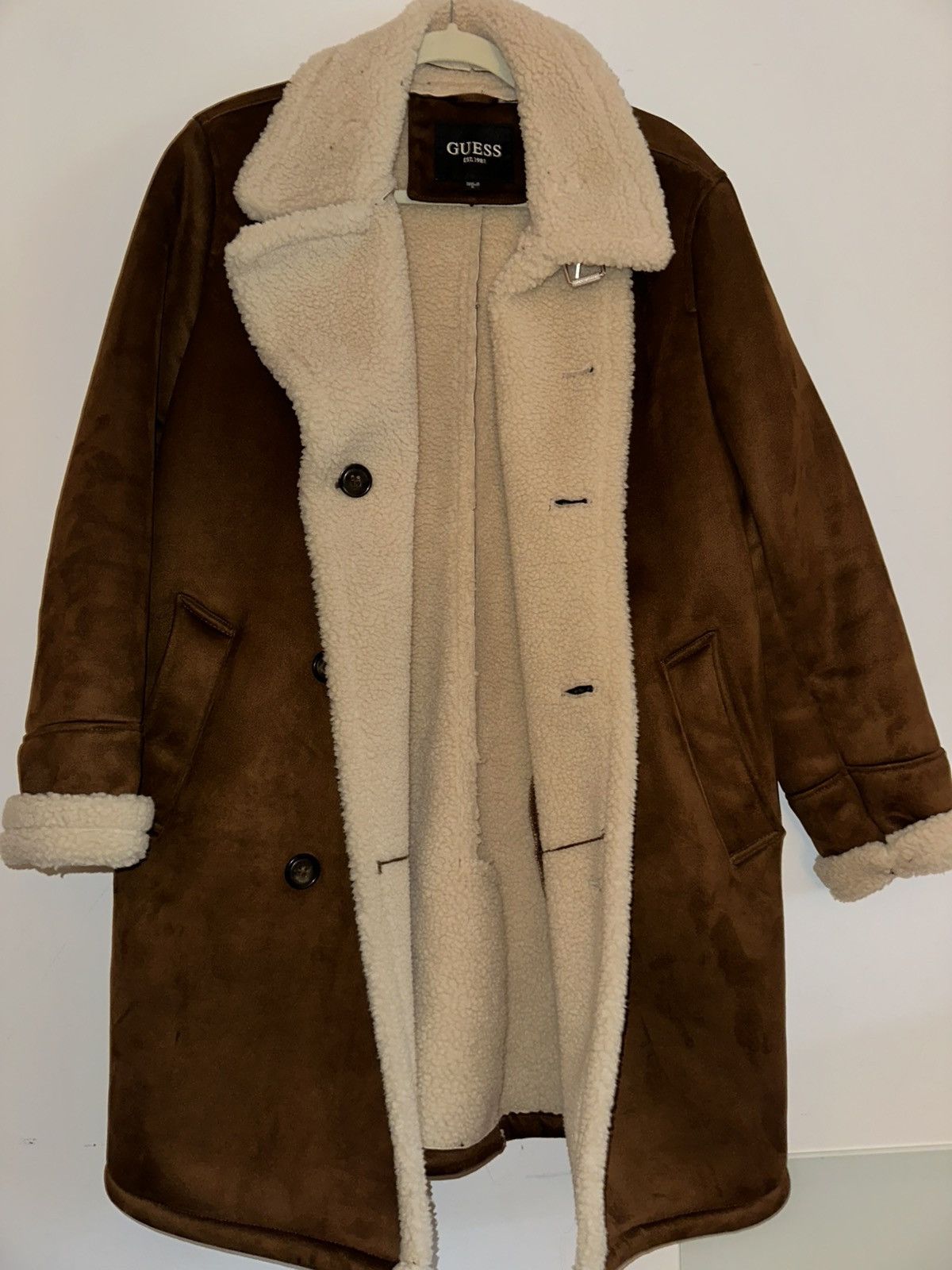 Guess Guess Faux-Shearling Overcoat Size US S / EU 44-46 / 1 - 3 Thumbnail