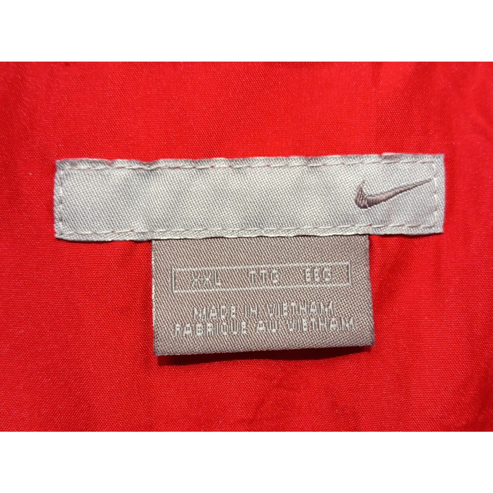 Nike VTG Nike Windbreaker Men’s Jacket 2XL Full Zip Red Black Lined Waist Drawstring Pocket Logo Casual Travel Workwear Hardwear? Size US XXL / EU 58 / 5 - 3 Thumbnail