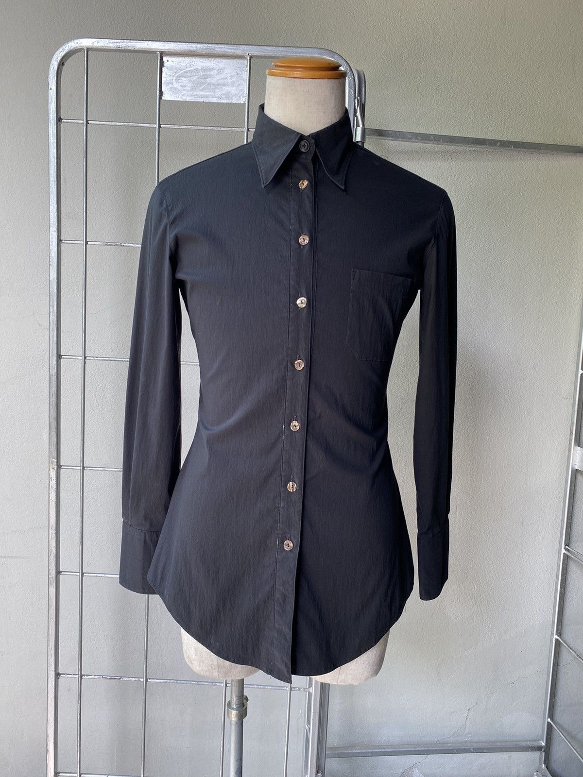 Jean Paul Gaultier Jean Paul Gaultier JPG Black Shirt Size S / US 4 / IT 40 - 4 Thumbnail
