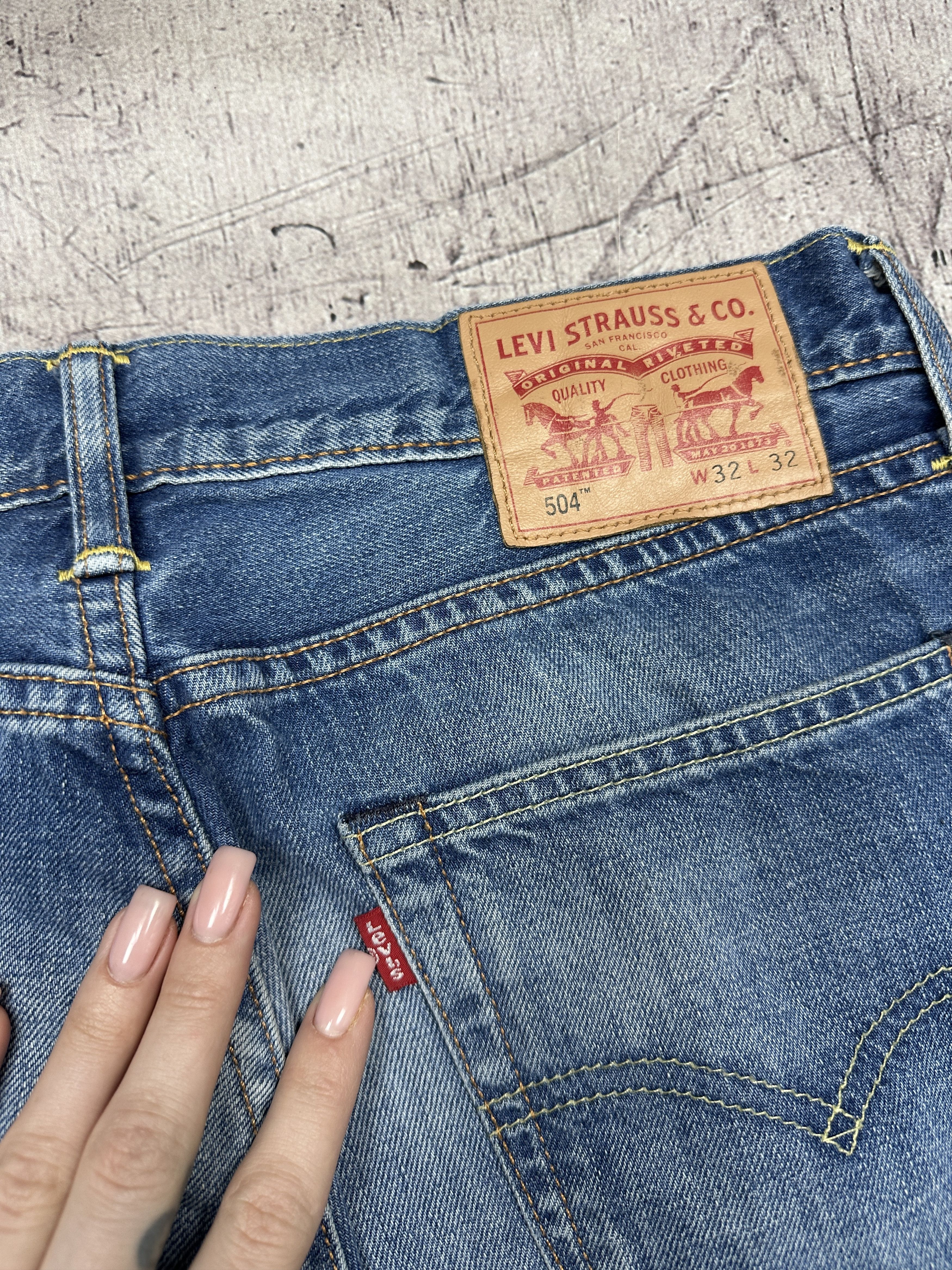Levi's Levi's 504 Mens Denim Pants Jeans Size 32 x 32 Size US 32 / EU 48 - 3 Thumbnail