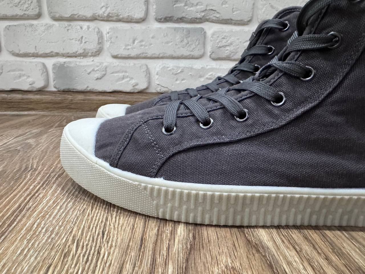 Allsaints Allsaints Max Canvas High Top Sneakers Shoes Size US 13 / EU 46 - 3 Thumbnail