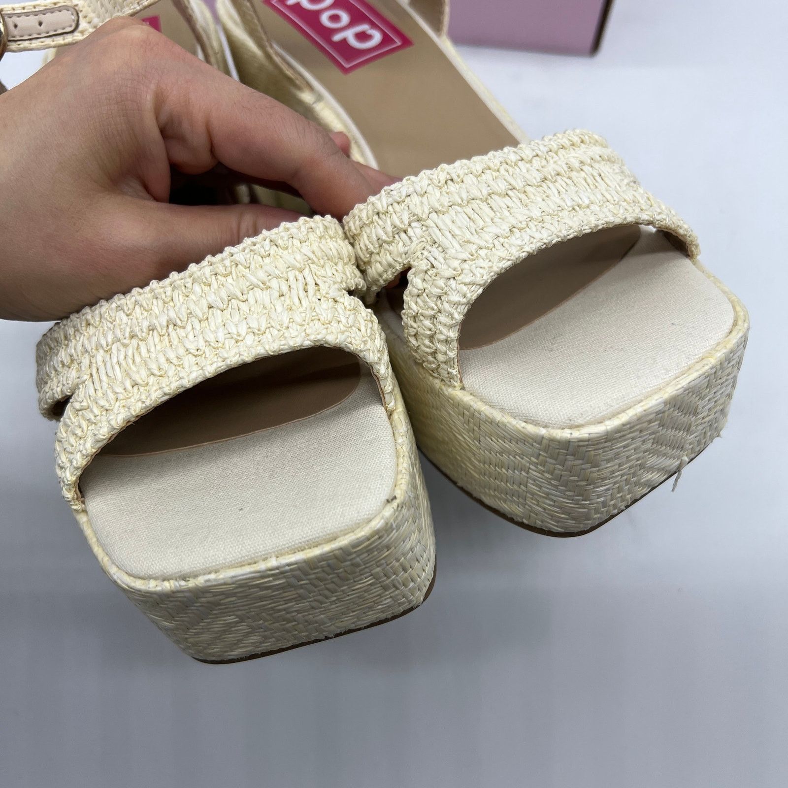 Other Pop Womens Applaud Heeled Sandals Natural 7 Size US 7 / IT 37 - 5 Thumbnail