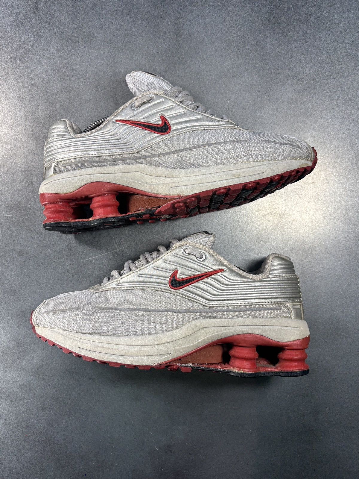 Nike 2002 Nike Shox D Running Shoes 2000s Vintage Nike Rare Y2K Size US 8.5 / IT 38.5 - 1 Thumbnail