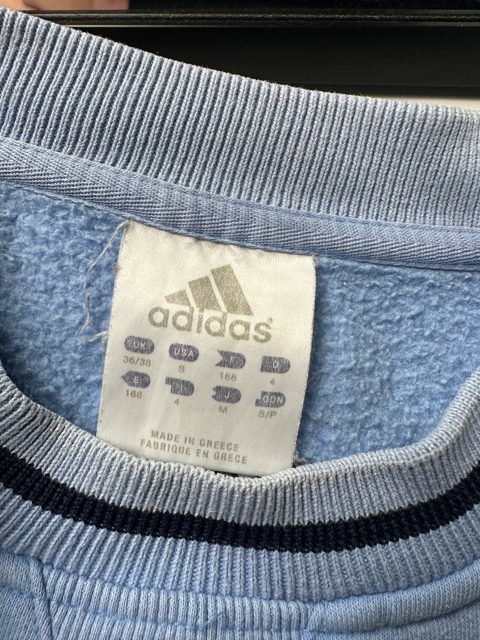 Adidas Vintage 90s Adidas Blue Sweatshirt Mini Logo Size US S / EU 44-46 / 1 - 5 Thumbnail