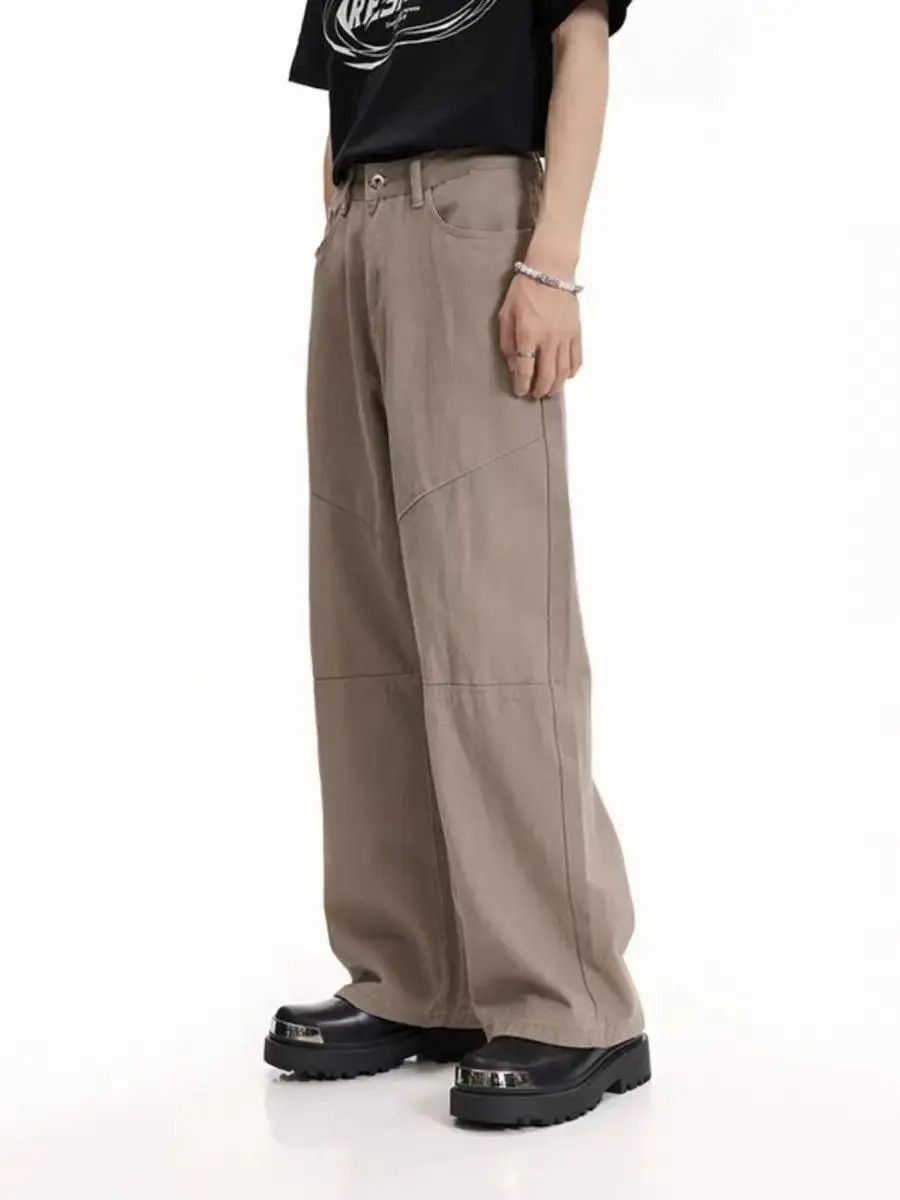 Japanese Brand Original Design Spliced Straight Jeans Versatile Size US 32 / EU 48 - 3 Thumbnail