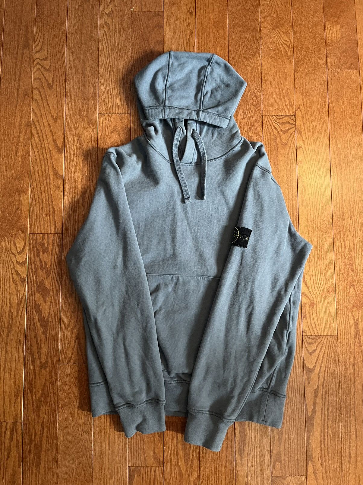 Stone Island Stone Island Patch Logo Hoodie Light Blue Massimo Osti Size US M / EU 48-50 / 2 - 1 Thumbnail