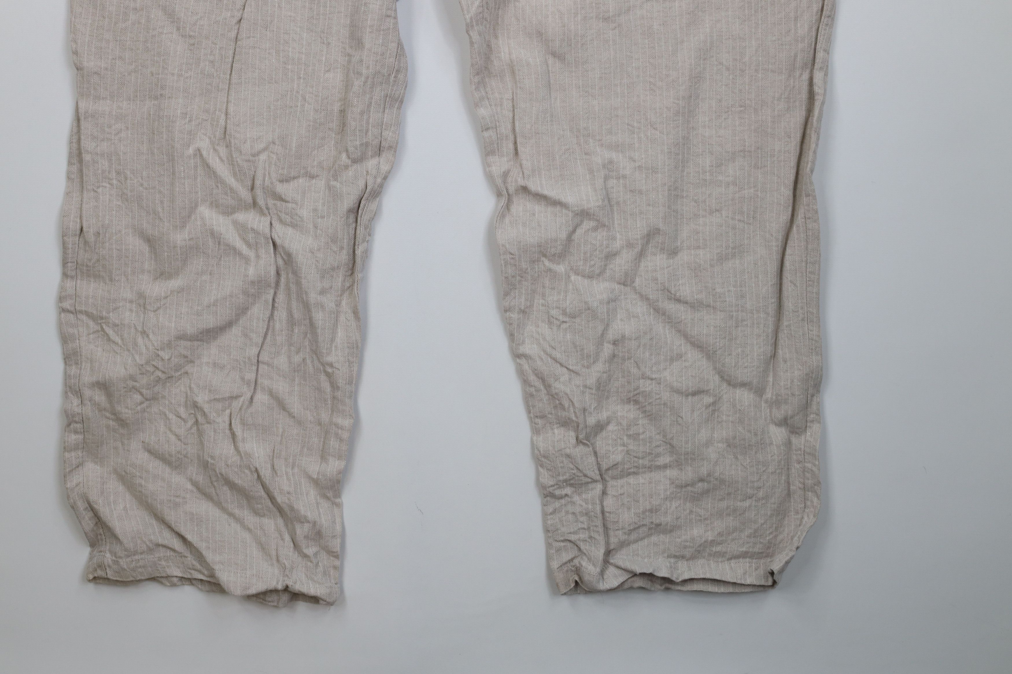 Vintage Vintage 90s Y2K Streetwear Knit Wide Leg Chino Pants Beige Size US 38 / EU 54 - 5 Thumbnail