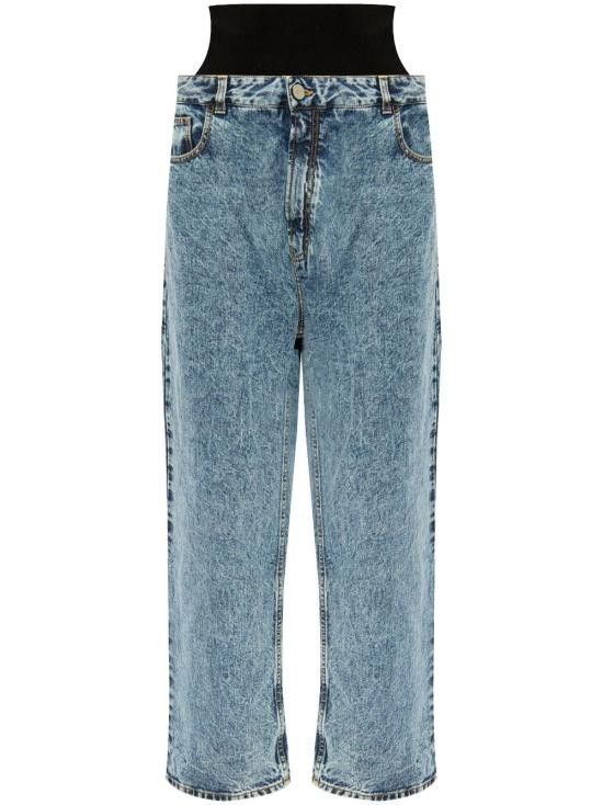 Alaia ALAIA Women Denim Pants AA9P01556T535 524 Blue Size 27" / US 4 / IT 40 - 1 Thumbnail