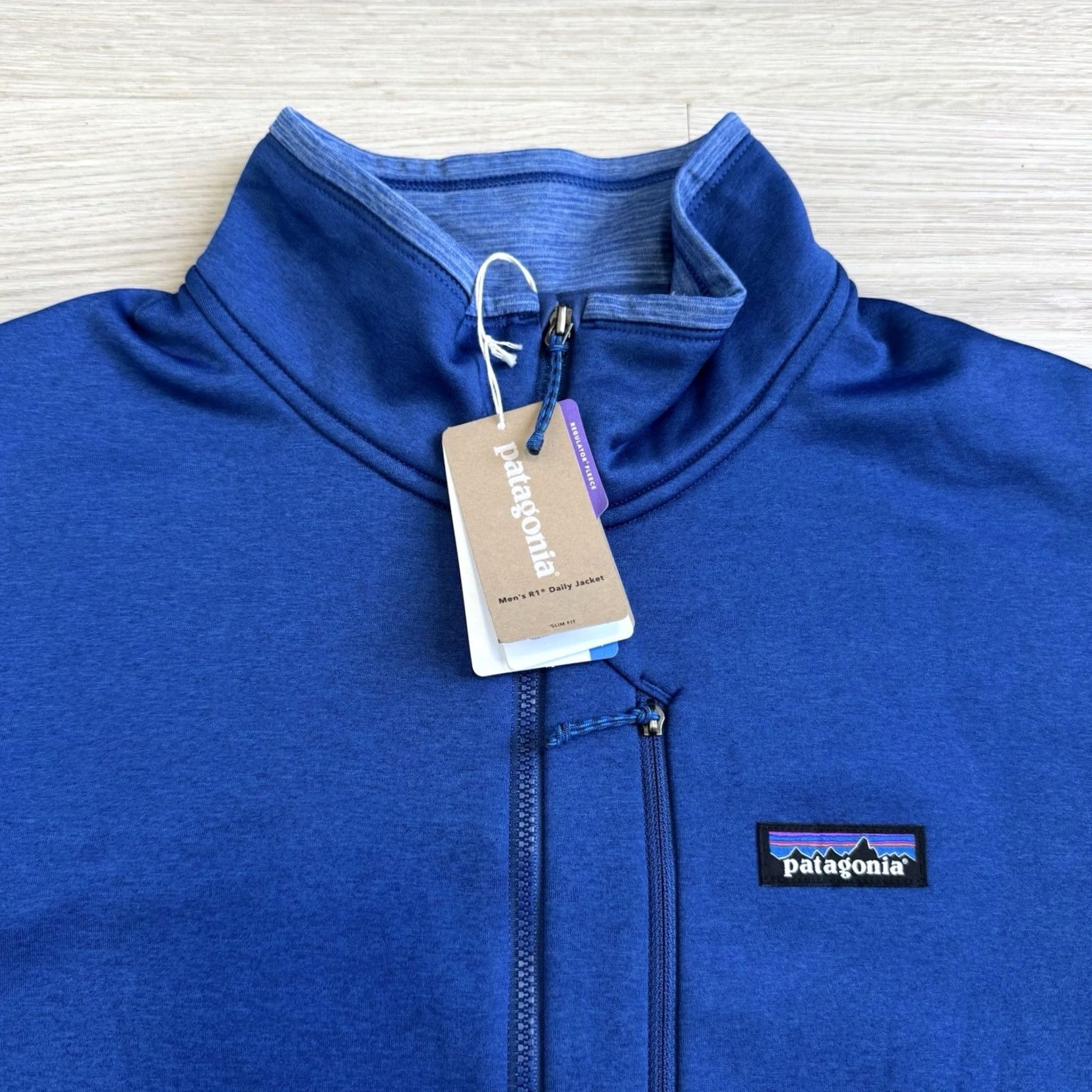 Patagonia Patagonia R1 Daily Jacket Mens XL Blue Zip Mid-Length with Tags Size US XL / EU 56 / 4 - 3 Thumbnail