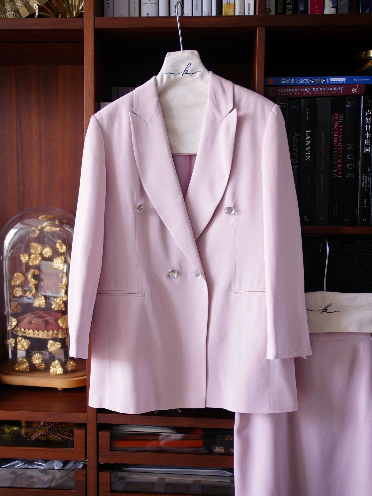 Gianfranco Ferre Gianfranco Ferre Vtg Dirty Pink Suit & Skirt 46/XL Size L / US 10 / IT 46 - 9 Thumbnail