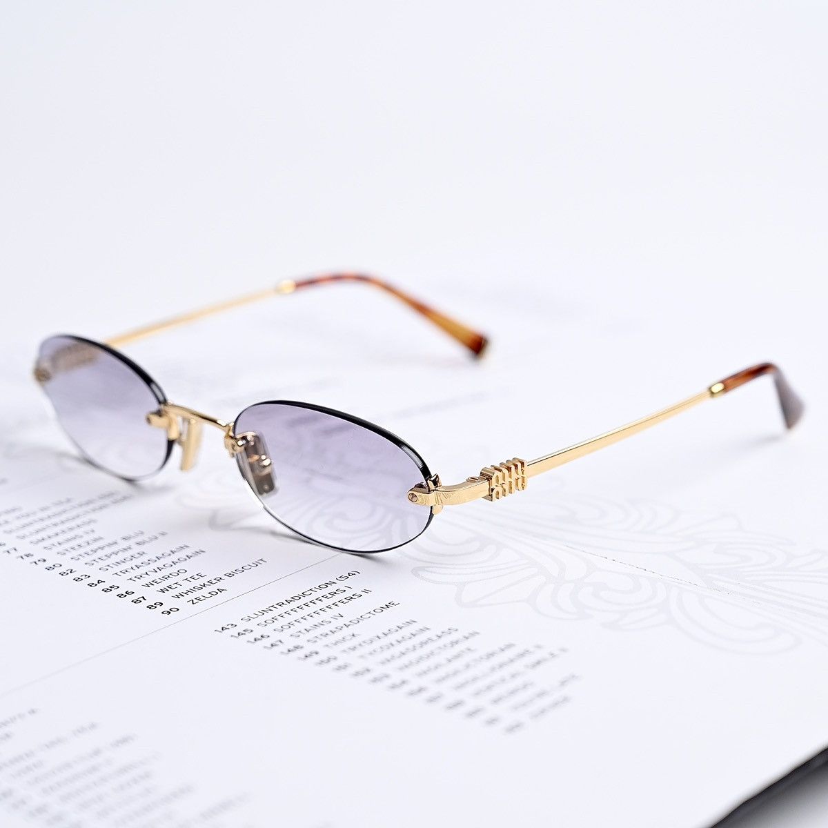 Miu Miu MIU MIU 0MU A54S 5AK04O SUNGLASSES Size ONE SIZE - 2 Thumbnail