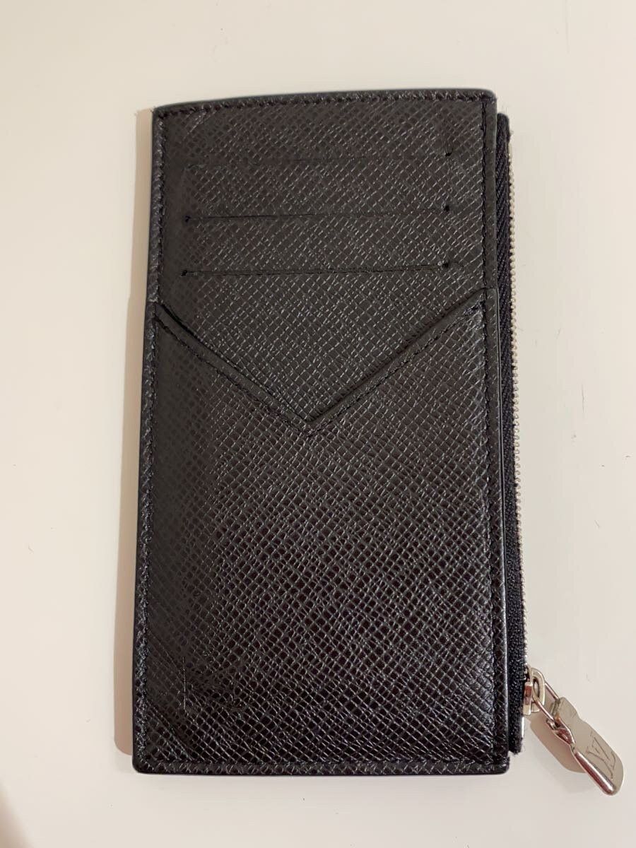 Louis Vuitton Louis Vuitton Taiga Coin Card Holder Cowhide Black Size ONE SIZE - 4 Thumbnail