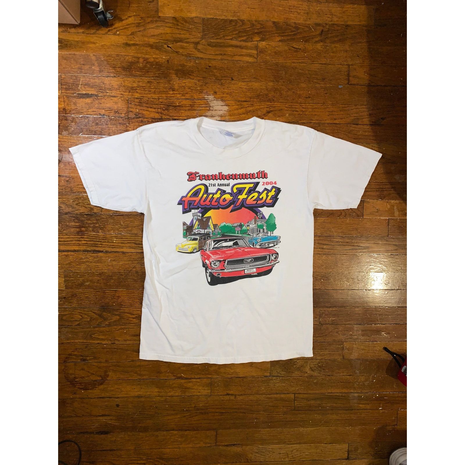 Gildan × Vintage 2004 Frankenmuth Auto Fest T Shirt L Car Show Mustang Tee Size US L / EU 52-54 / 3 - 2 Thumbnail