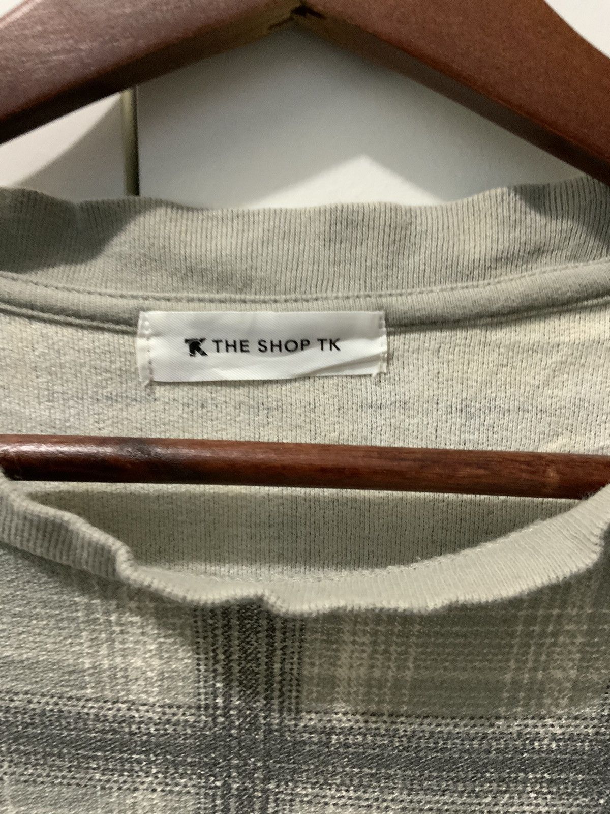 Japanese Brand The Shop TK Takeo Kikuchi Checked Single Pocket Tee Size US M / EU 48-50 / 2 - 10 Thumbnail