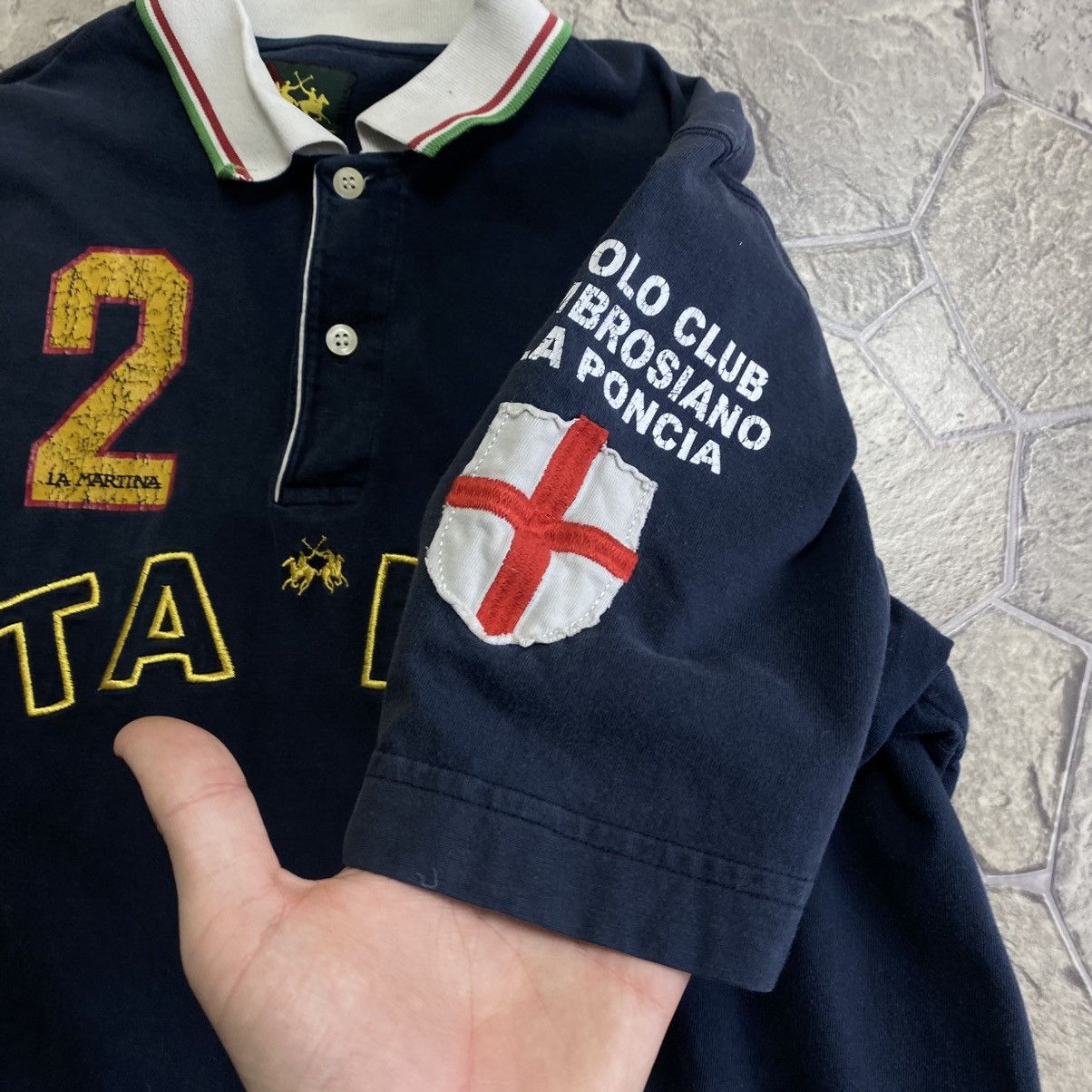 La Martina Vintage La Martina Italia Polo Team Polo T Shirt Rugby Size US XL / EU 56 / 4 - 6 Thumbnail