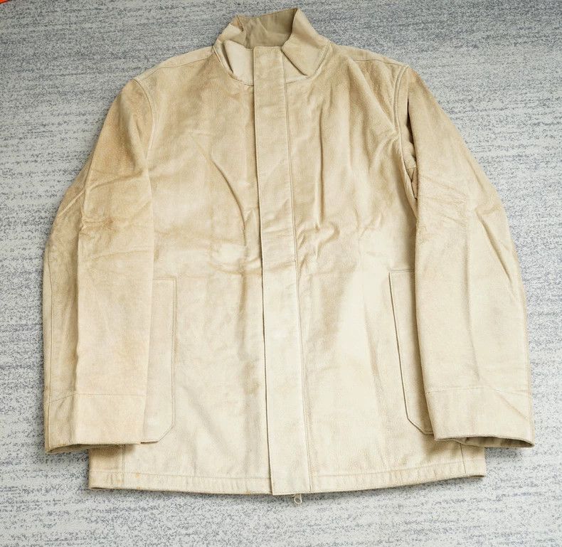 Yohji Yamamoto Yohji Yamamoto Yohji Yamamoto Leather Jacket with Minor Fl Size US M / EU 48-50 / 2 - 1 Thumbnail