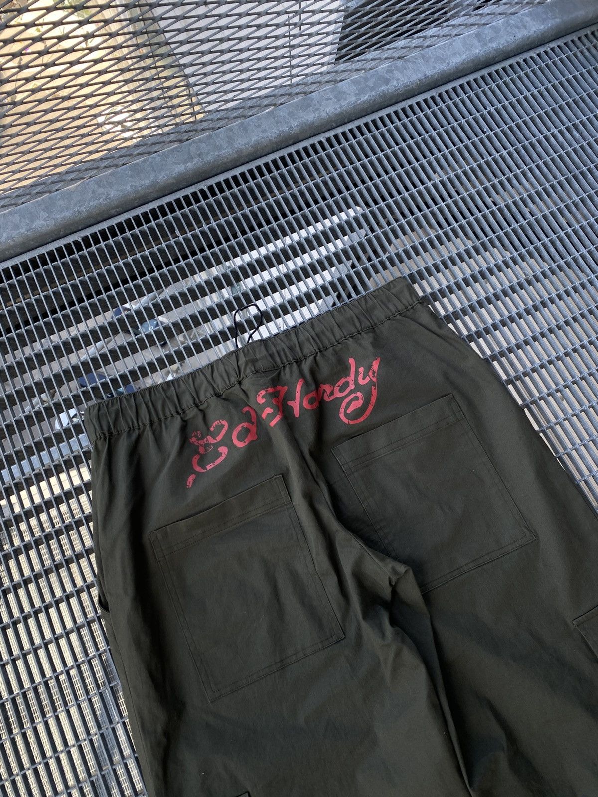 Ed Hardy Ed Hardy Embroidered Logo Parachute Baggy Pants Size US 31 - 6 Thumbnail