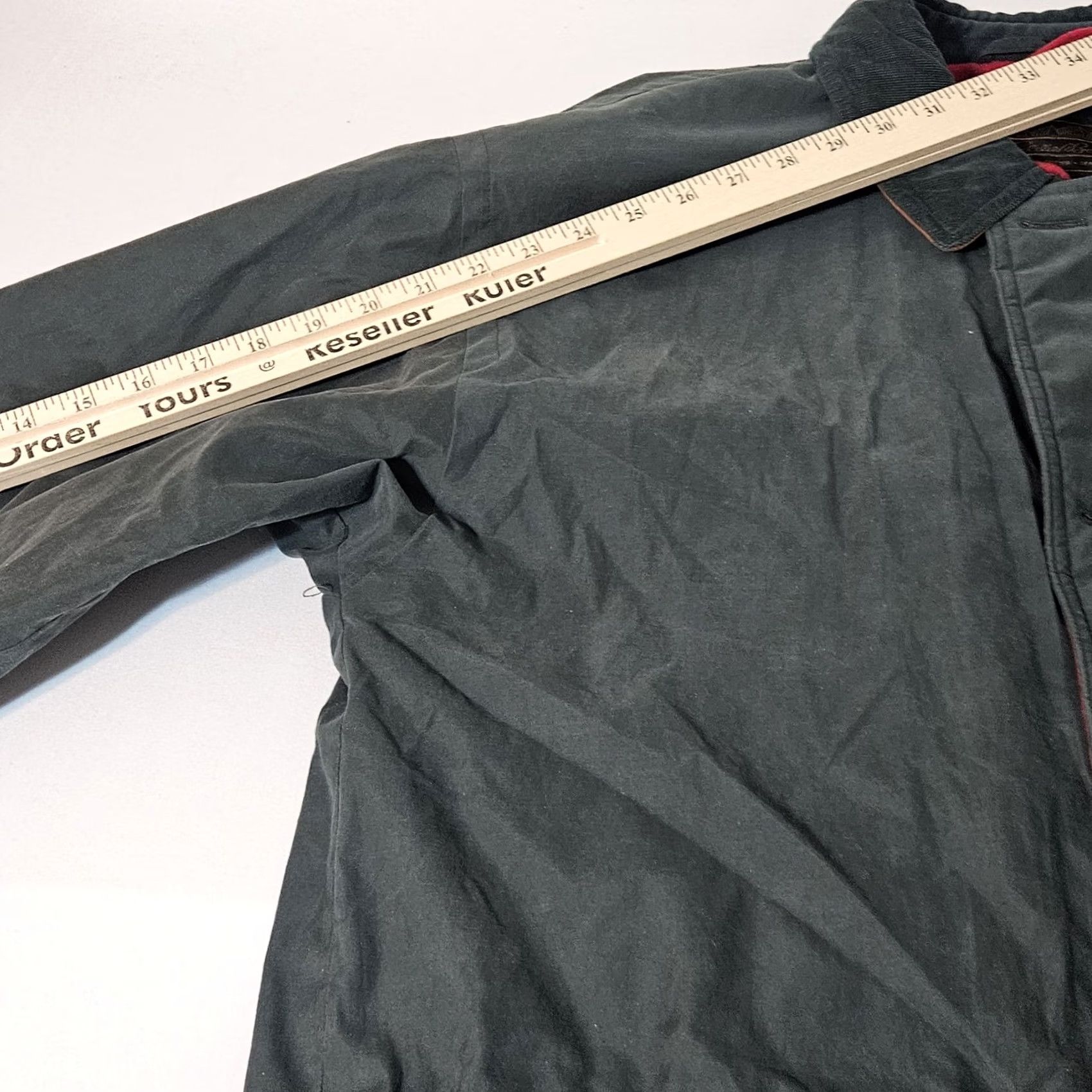 Eddie Bauer VINTAGE Eddie Bauer Field Jacket Mens Green 90s Leather Collar Cotton Liner Pockets Long M Size US M / EU 48-50 / 2 - 6 Thumbnail