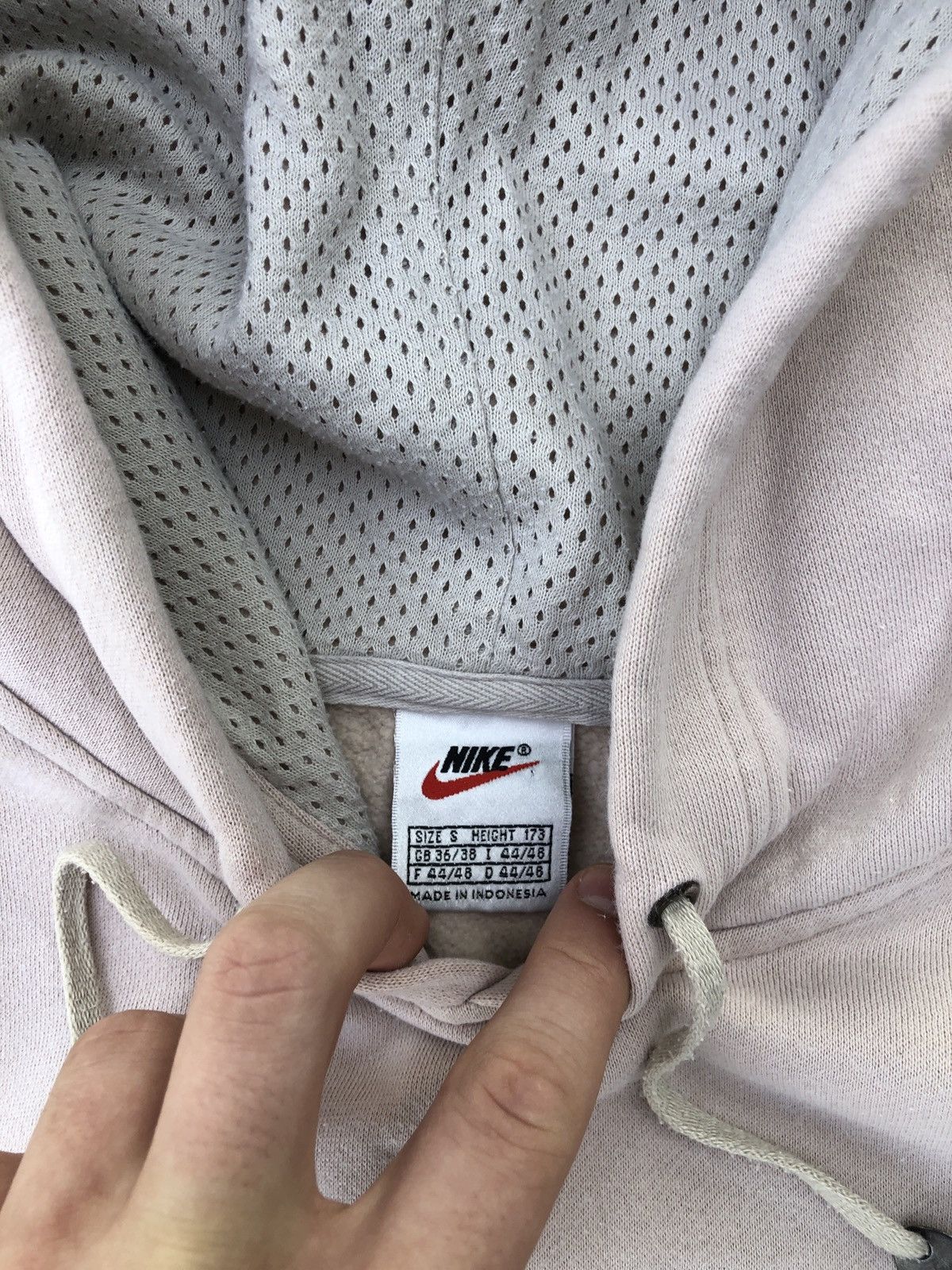 Nike × Vintage Vintage 90s Nike Center Swoosh Hoodie Big Logo Size US M / EU 48-50 / 2 - 5 Thumbnail