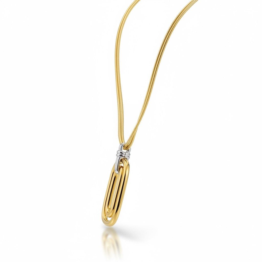 Other INC Gold Tone Charm Necklece Geometric Dangle Statement J Size ONE SIZE - 3 Thumbnail