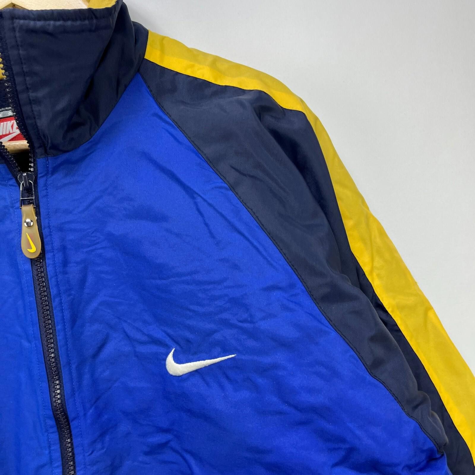 Nike Vintage 90s Nike Big Swoosh Jacket Fleece Lined Large Size US L / EU 52-54 / 3 - 6 Thumbnail