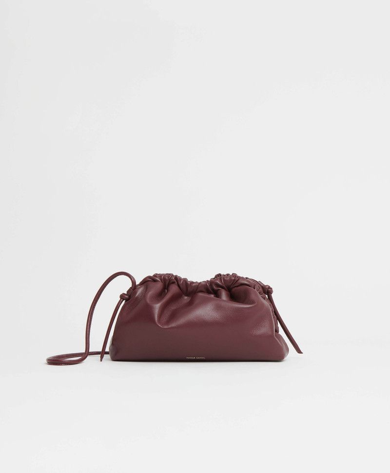 Mansur Gavriel os11x0326 Size: OS / Mini Cloud Clutch in Burgundy Size ONE SIZE - 1 Thumbnail
