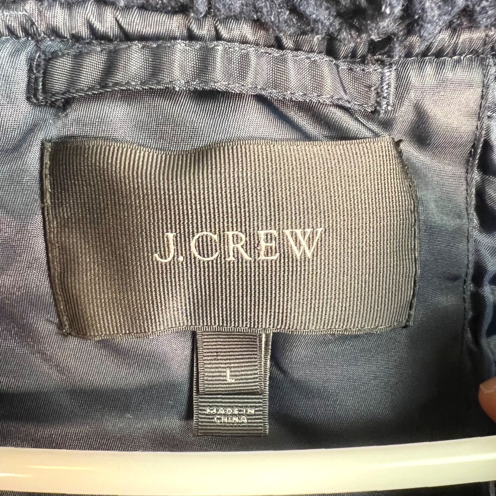 J.Crew J. Crew Mens Blue Hooded Bomber Jacket Large Nylon/Polyester Ribbed Hem & Cuffs Size US L / EU 52-54 / 3 - 3 Thumbnail