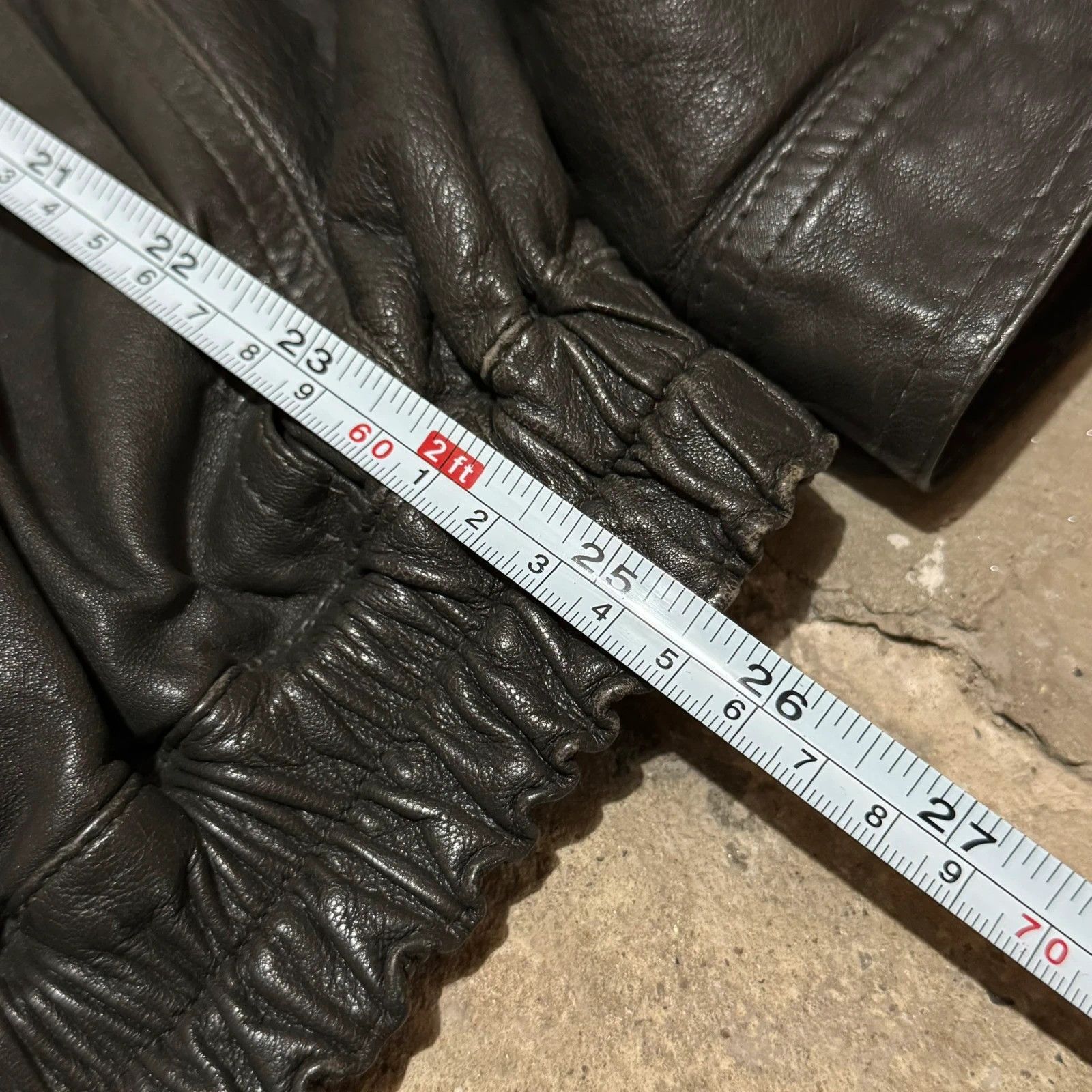Giorgio Armani Vintage 90s Giorgio Armani high neck leather bomber jacket Size US L / EU 52-54 / 3 - 13 Thumbnail