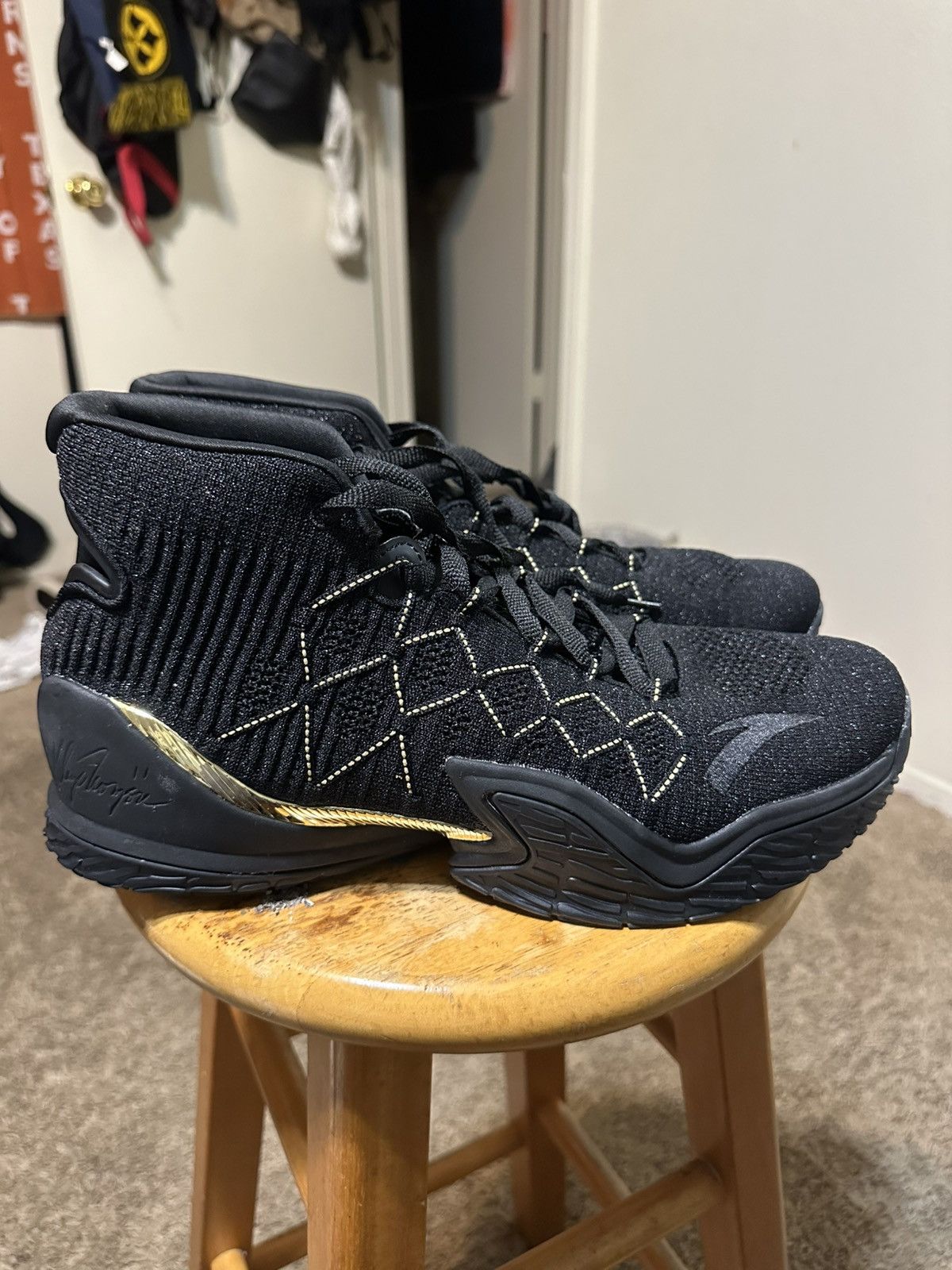 Nike Vintage Anta KT3 High 'Finals Black Gold' size 12 Size US 12 / EU 45 - 1 Thumbnail