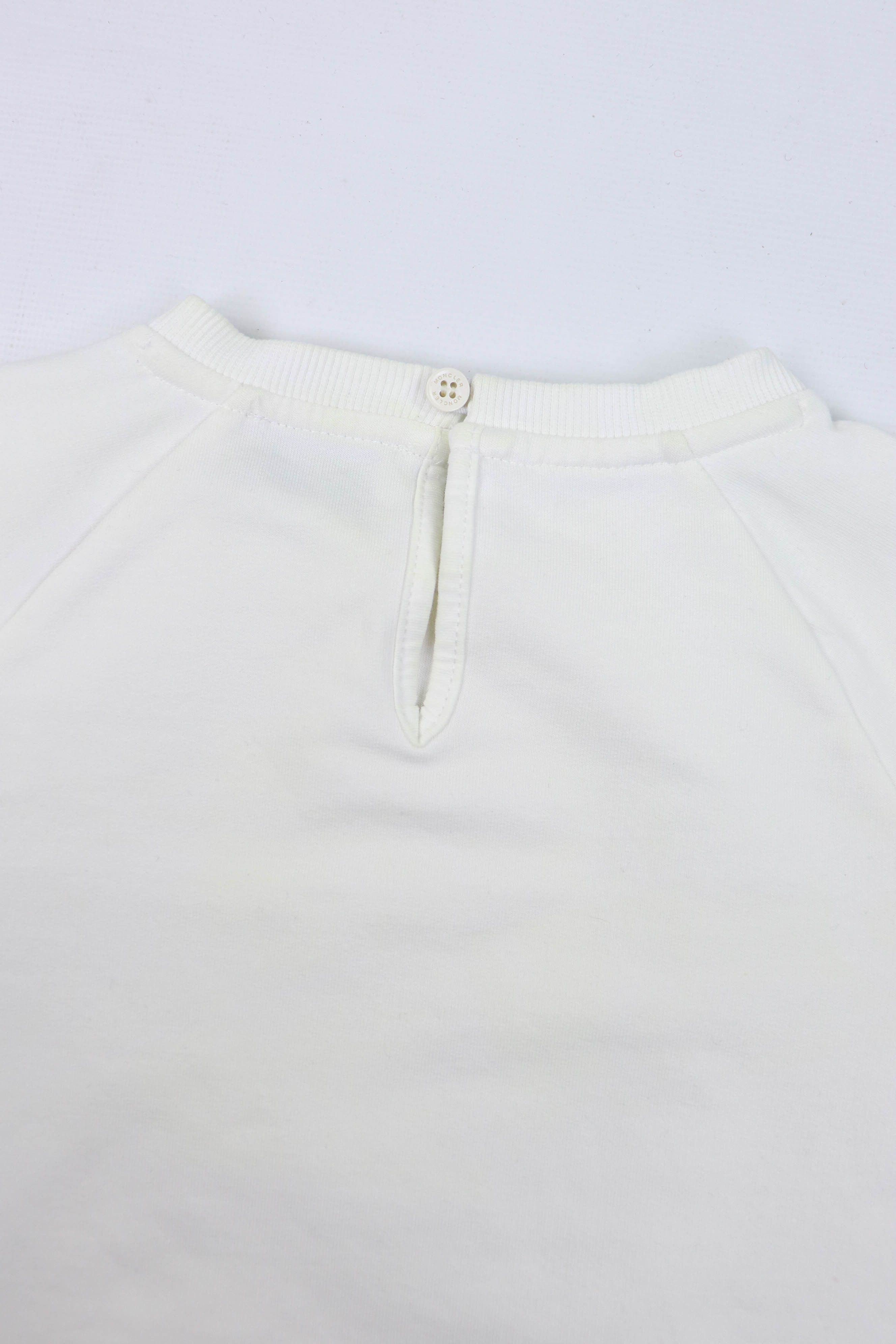 Moncler Moncler Girls Kids Faux Fur Front White Cotton Long Sleeve Size XXS / US 00 / IT 34 - 8 Thumbnail