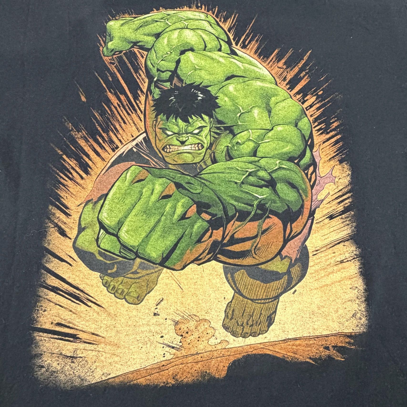 Vintage Marvel Hulk Shirt Mens 2XL Black Graphic Short Sleeve Crewneck T-Shirt Size US XXL / EU 58 / 5 - 3 Thumbnail