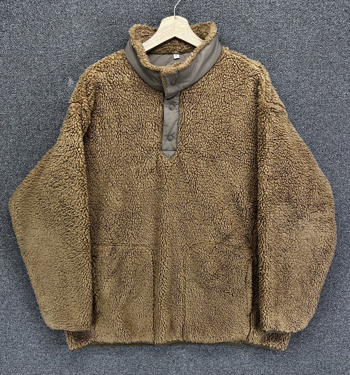 Japanese Brand Uniqlo Fleece Snap Button Rare Sweatshirt Size US XXL / EU 58 / 5 - 4 Thumbnail