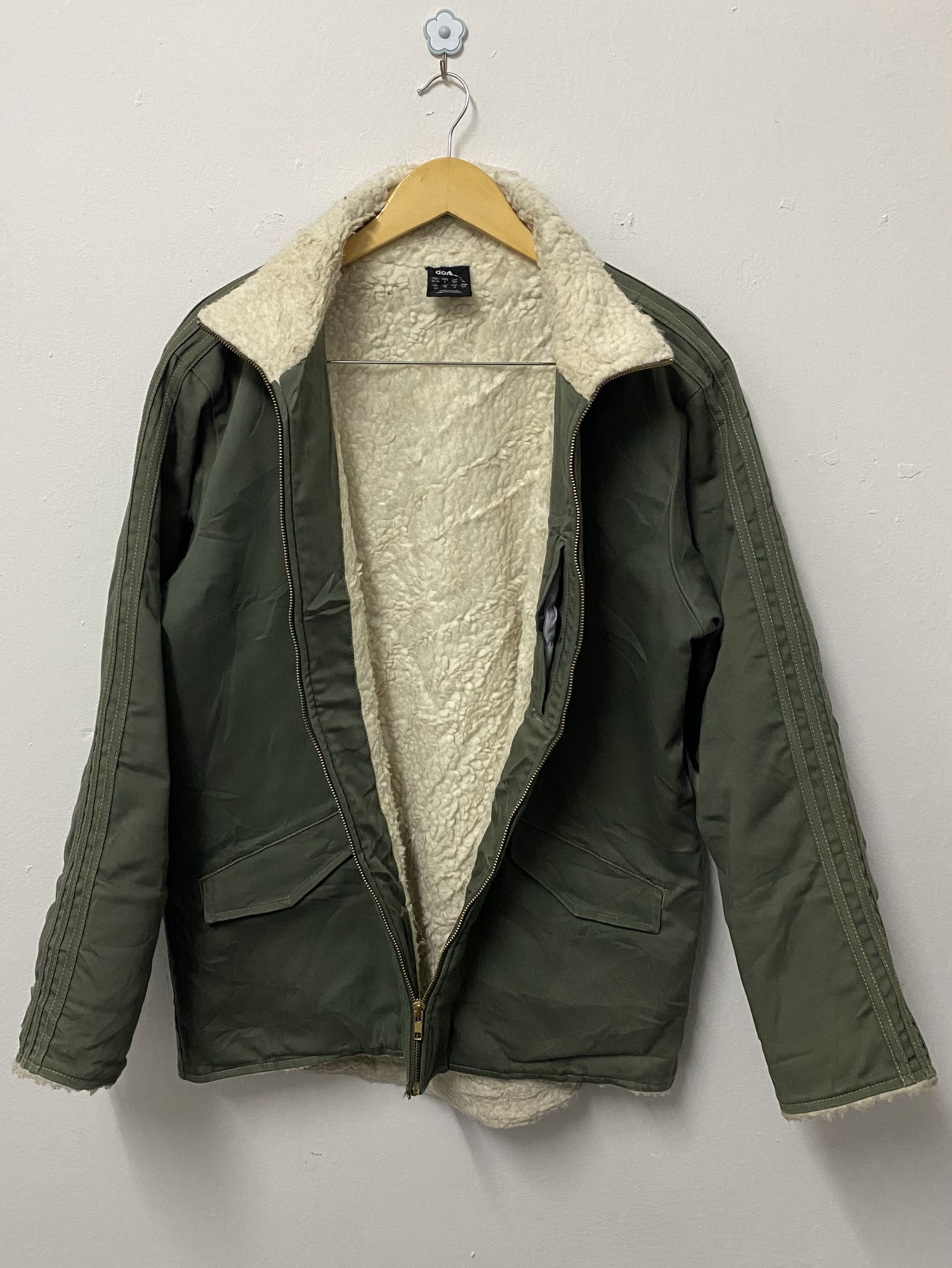 Adidas Vintage Y2K Adidas Workwear Sherpa Jacket Size US S / EU 44-46 / 1 - 3 Thumbnail