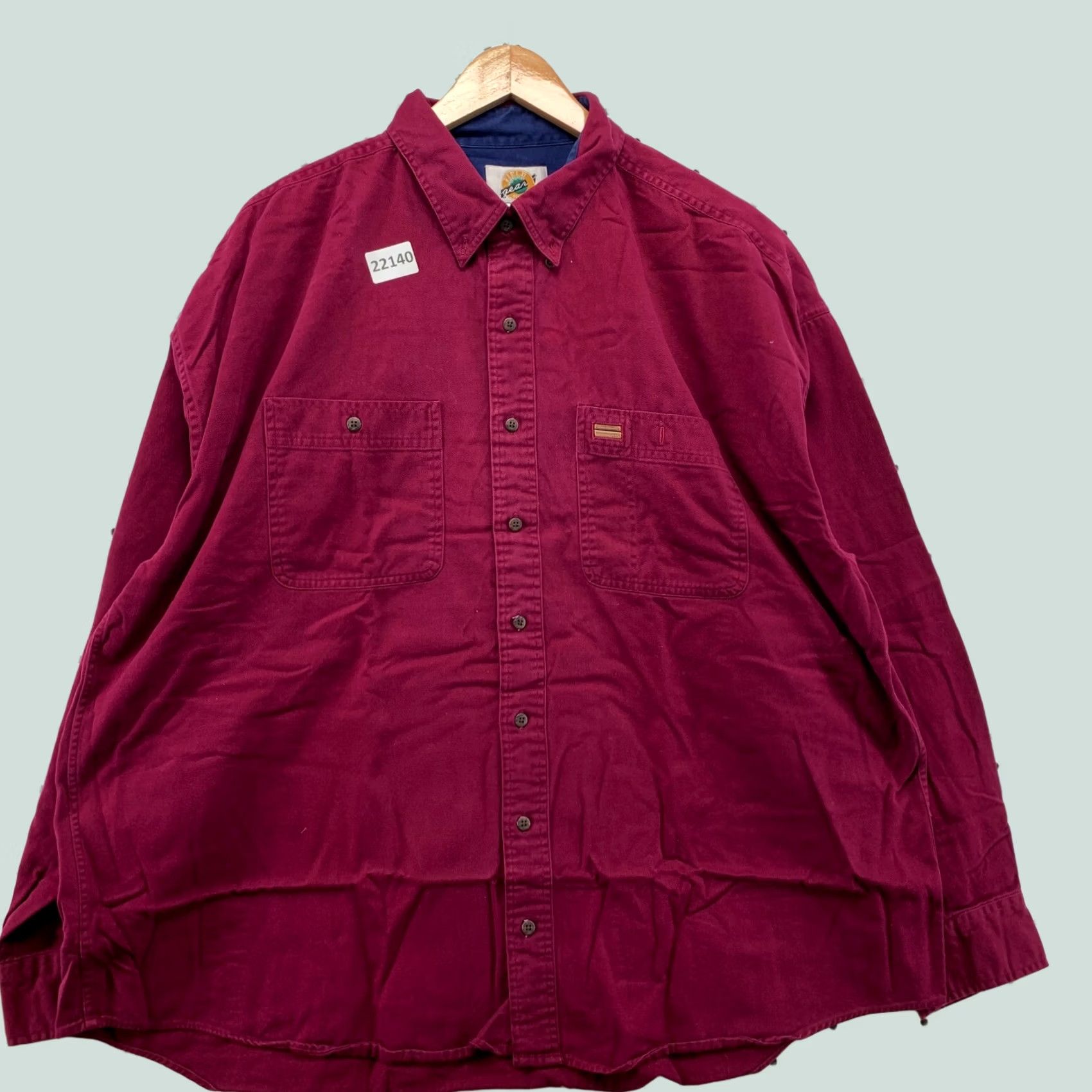 Vintage Field Gear Button Down Shirt Purple Long Sleeve Mens 2XL Pocket Size US XXL / EU 58 / 5 - 1 Thumbnail
