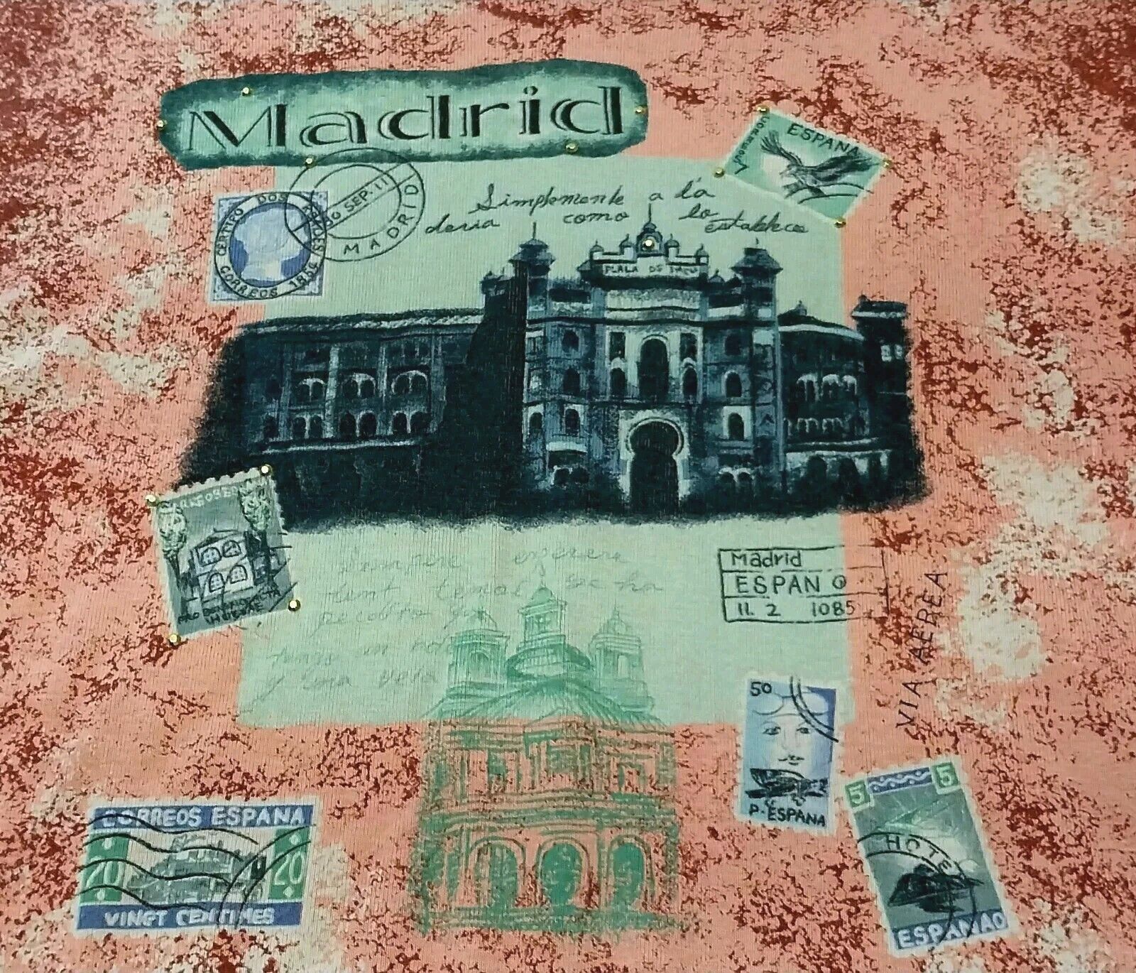 Lee Lee City Elements Top Large Dusky Rose Madrid Spain Graphic Size L / US 10 / IT 46 - 5 Thumbnail