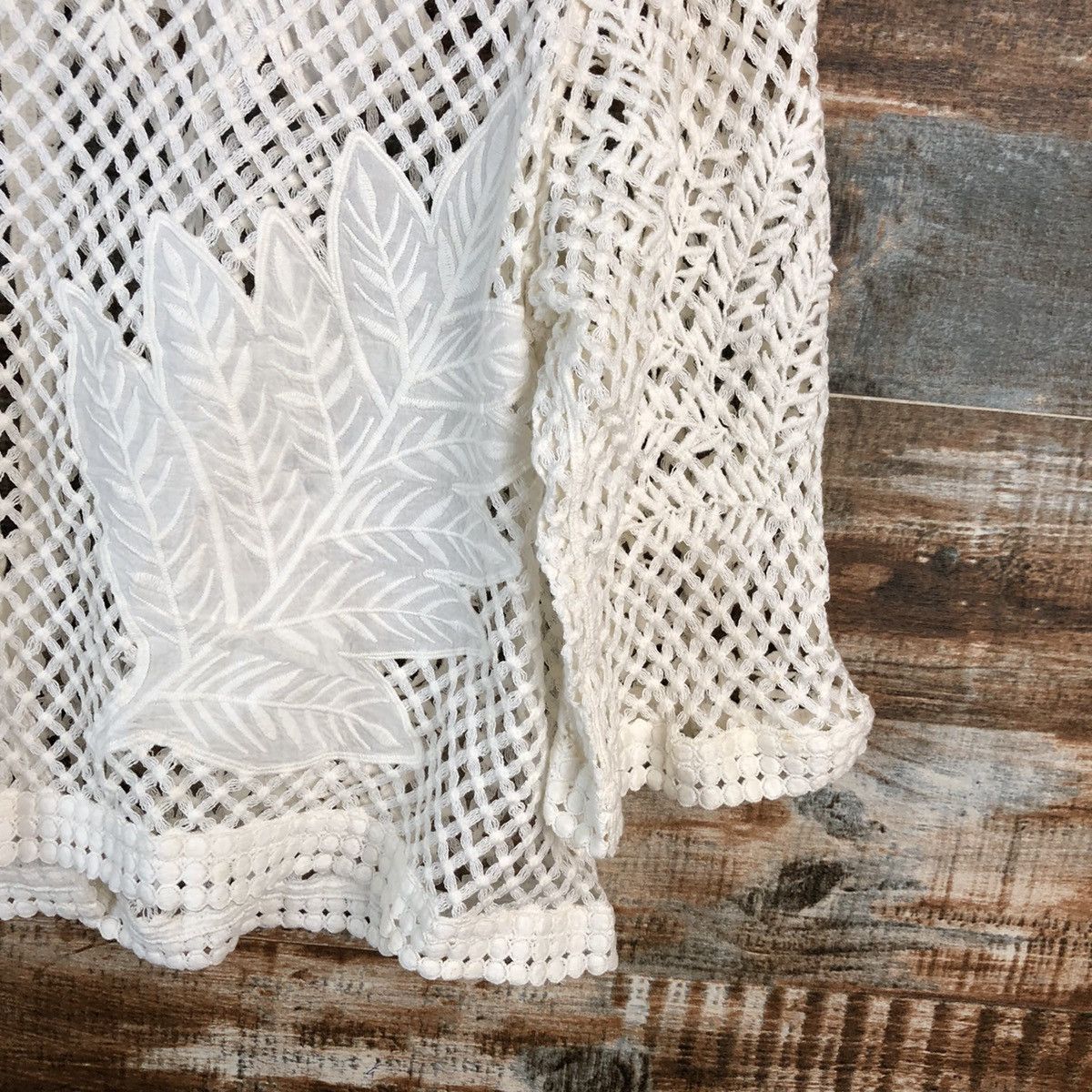 Hiroko Koshino Homme Hiroko Bis Hiroko Koshino crochet meshnet Knitwear #A2503 Size S / US 4 / IT 40 - 18 Thumbnail