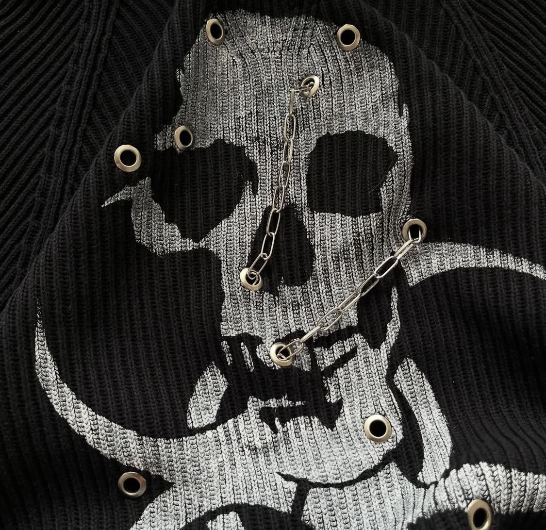 Other Avant garde y2k skull sweater Size US M / EU 48-50 / 2 - 6 Thumbnail